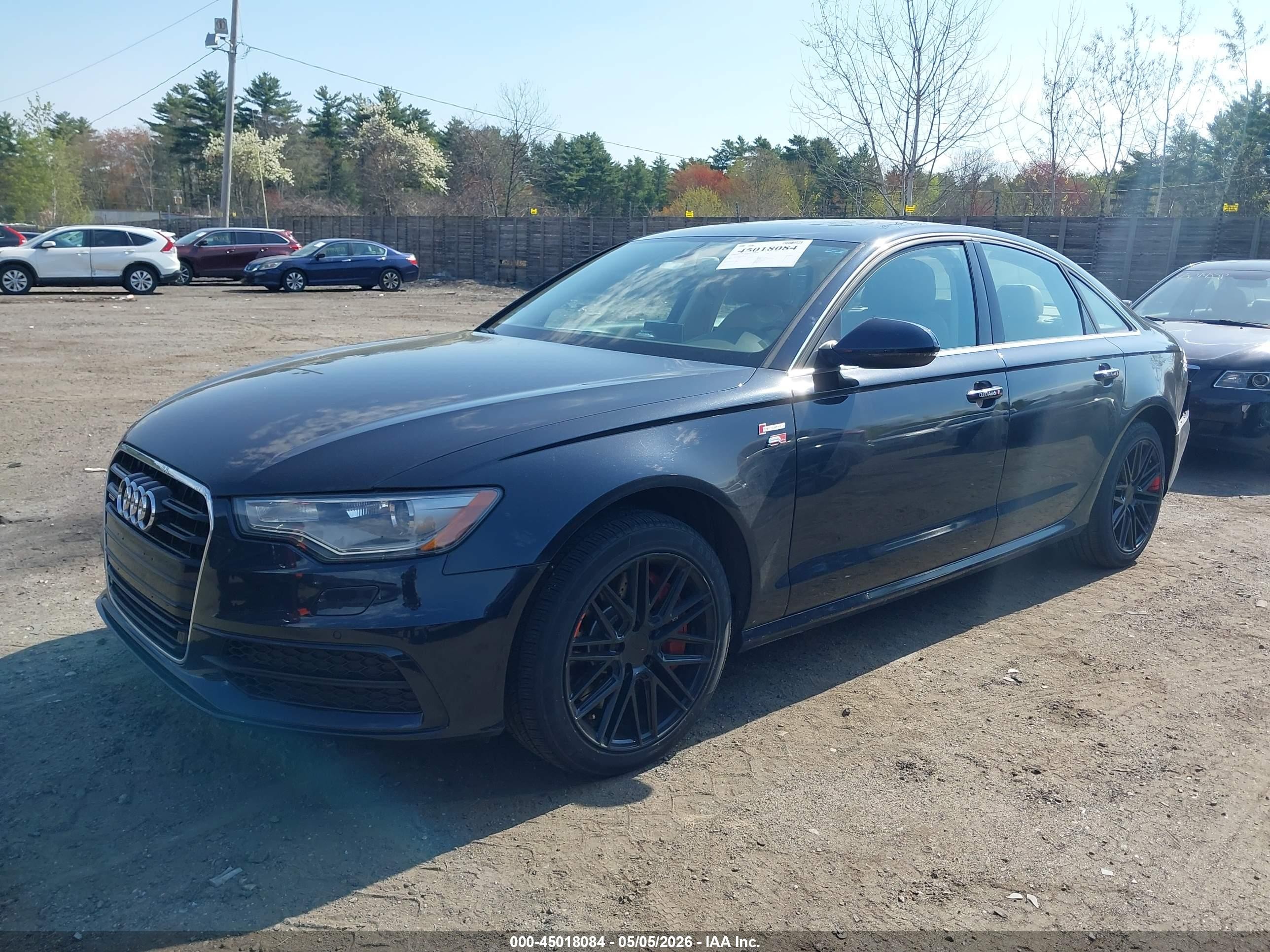 2015 Audi A6 3.0t Premium Plus Gray vin: WAUFGAFC7FN015472