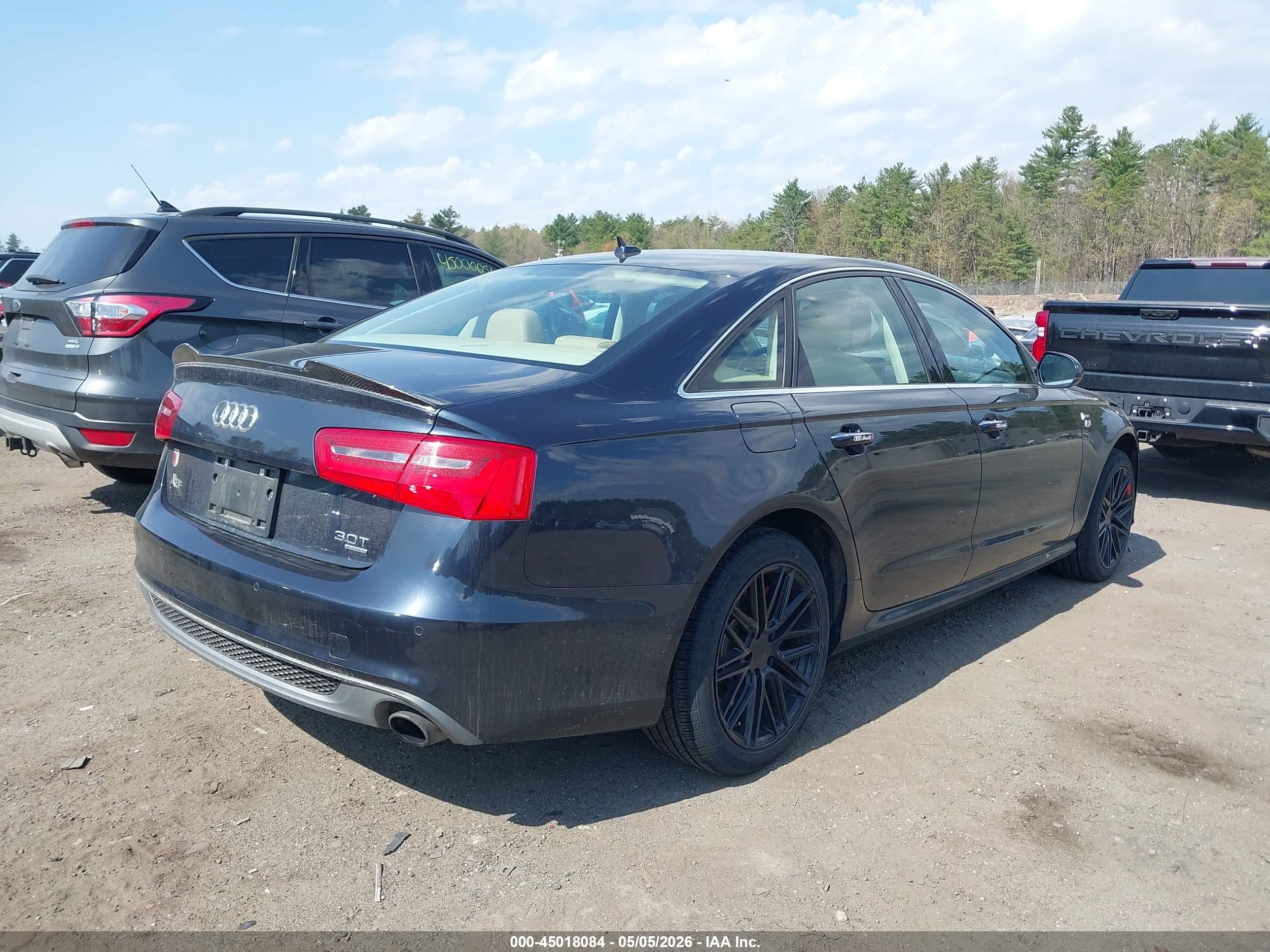 2015 Audi A6 3.0t Premium Plus Gray vin: WAUFGAFC7FN015472
