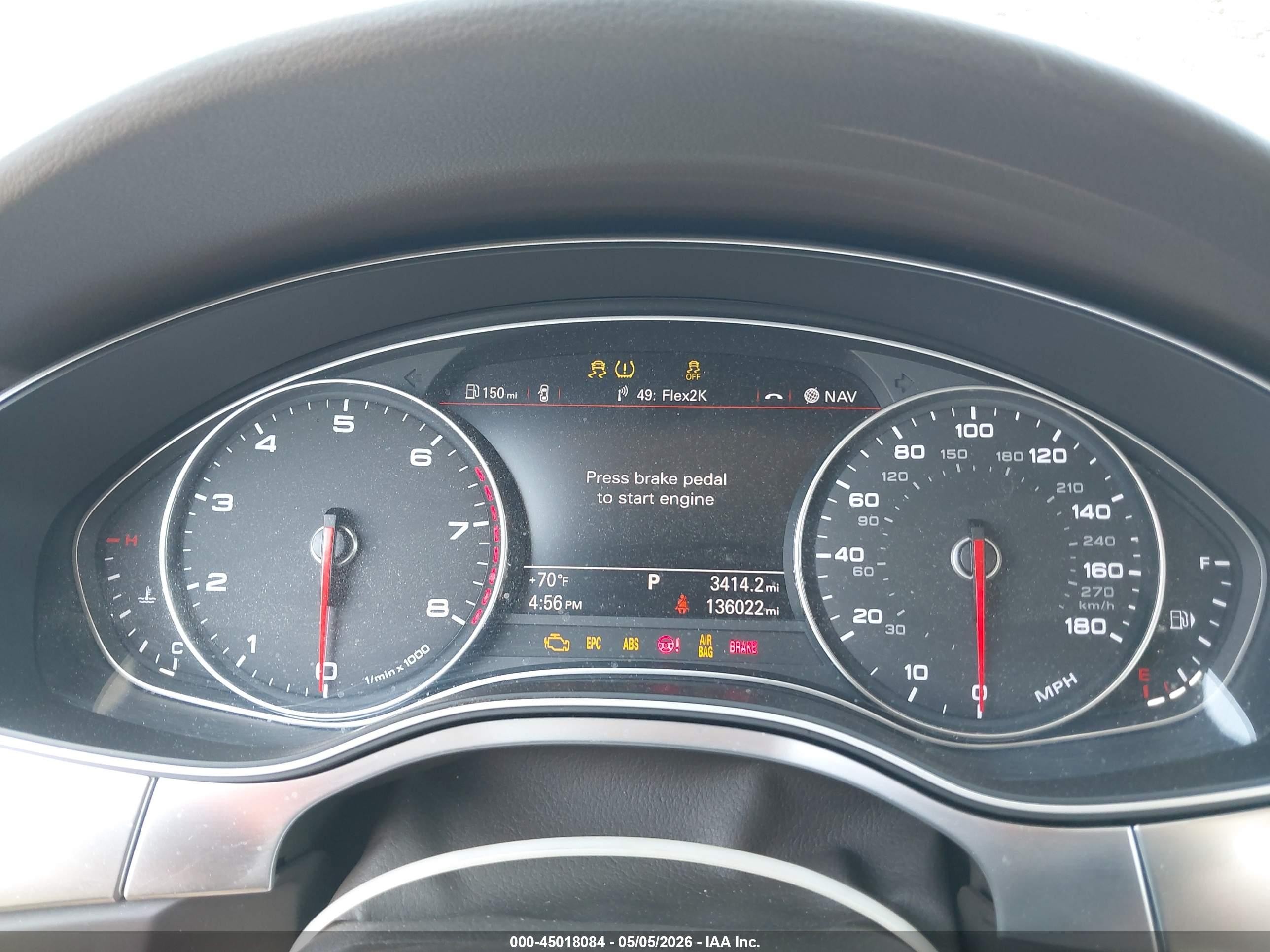2015 Audi A6 3.0t Premium Plus Gray vin: WAUFGAFC7FN015472
