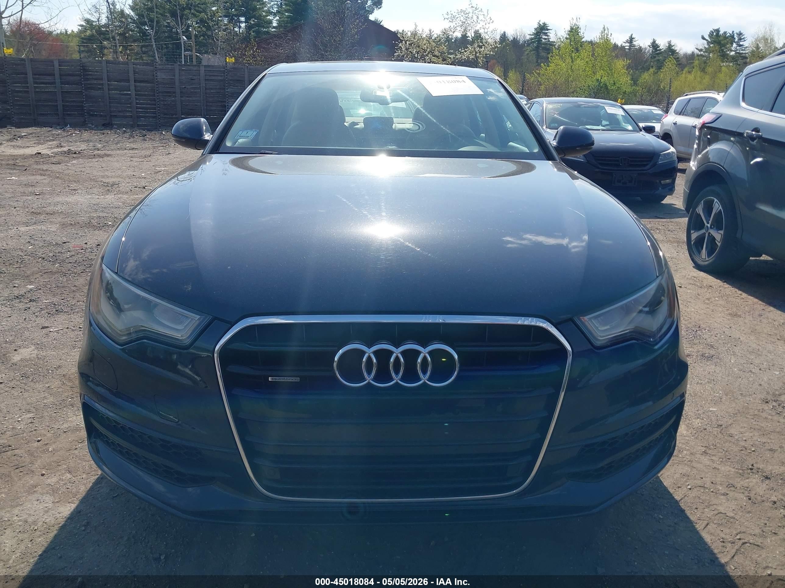 2015 Audi A6 3.0t Premium Plus Gray vin: WAUFGAFC7FN015472