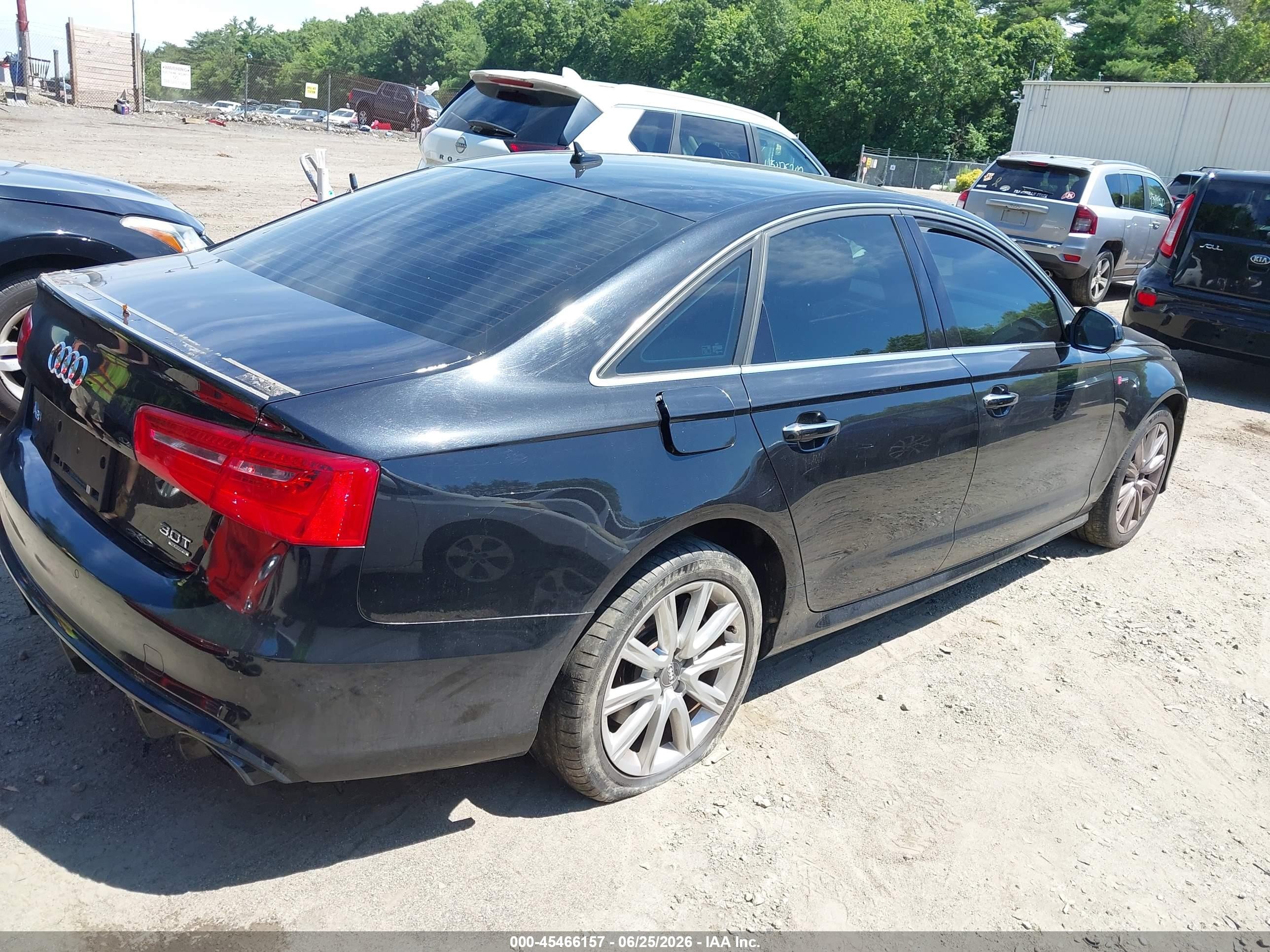 2015 Audi A6 3.0t Premium Plus Black vin: WAUFGAFC8FN019398
