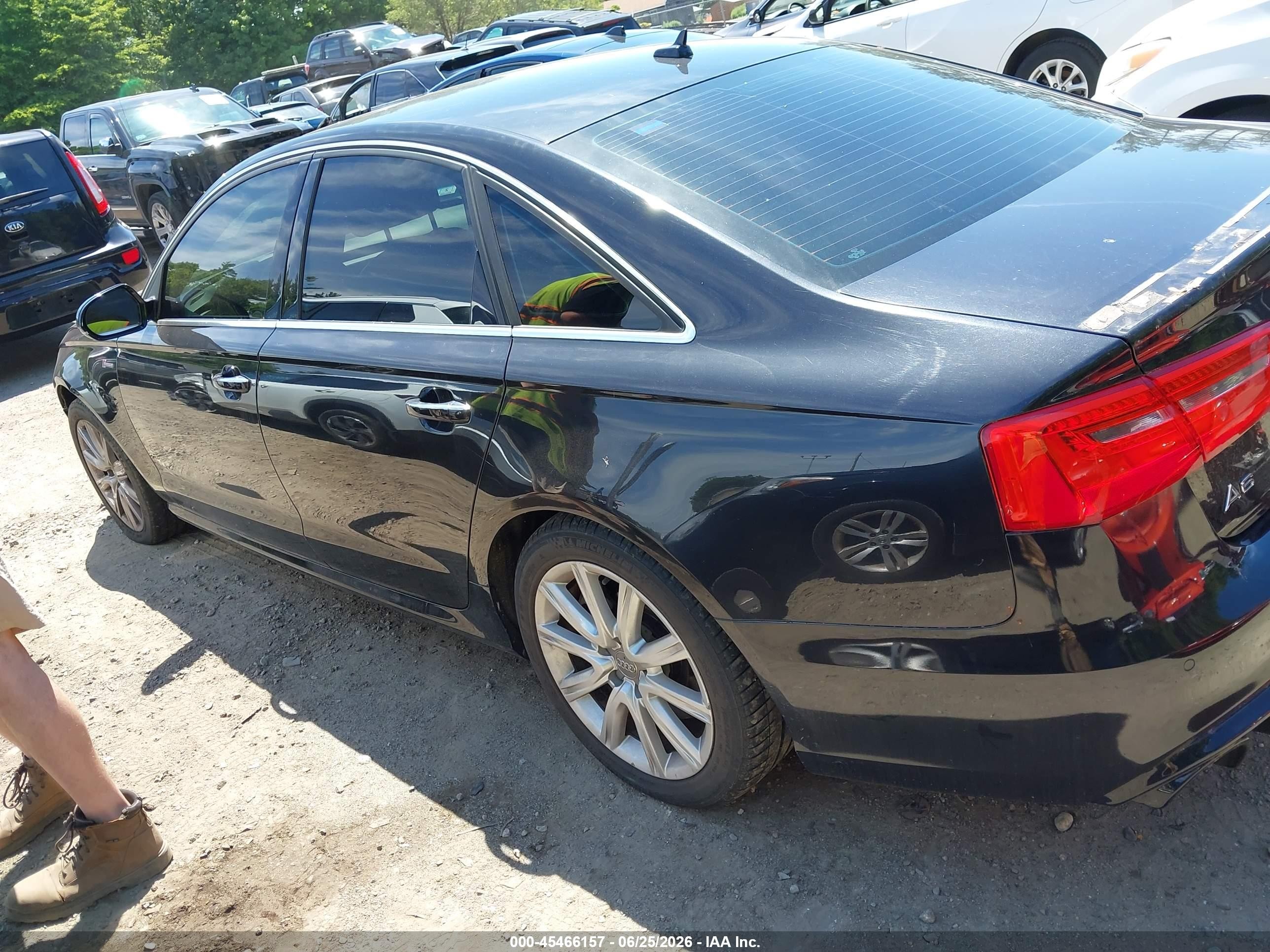 2015 Audi A6 3.0t Premium Plus Black vin: WAUFGAFC8FN019398