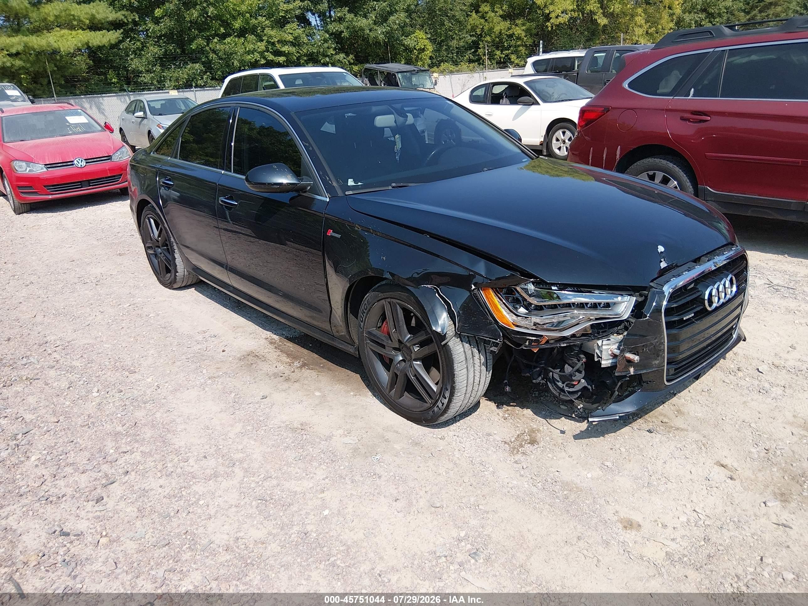 2015 Audi A6 3.0t Premium Plus Black vin: WAUFGAFC8FN030398