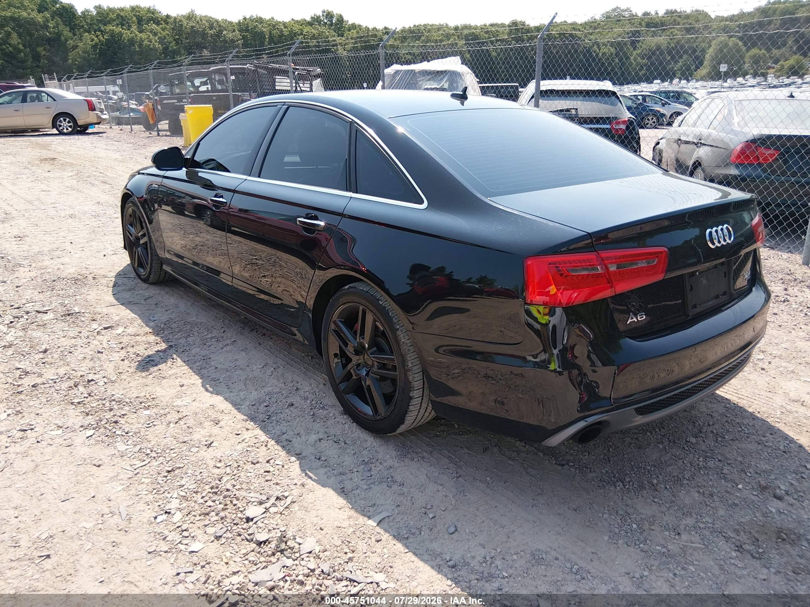 2015 Audi A6 3.0t Premium Plus Black vin: WAUFGAFC8FN030398