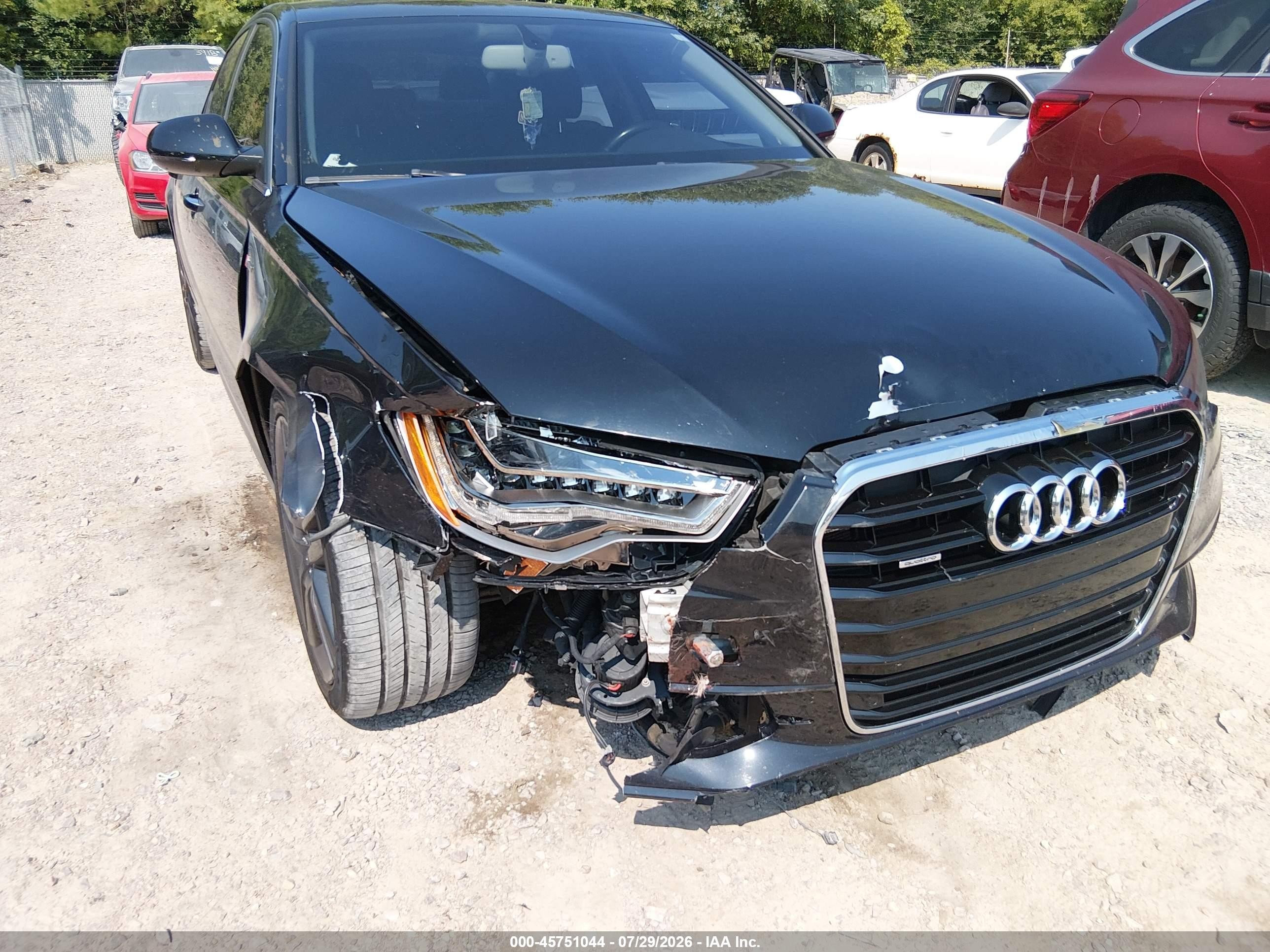 2015 Audi A6 3.0t Premium Plus Black vin: WAUFGAFC8FN030398