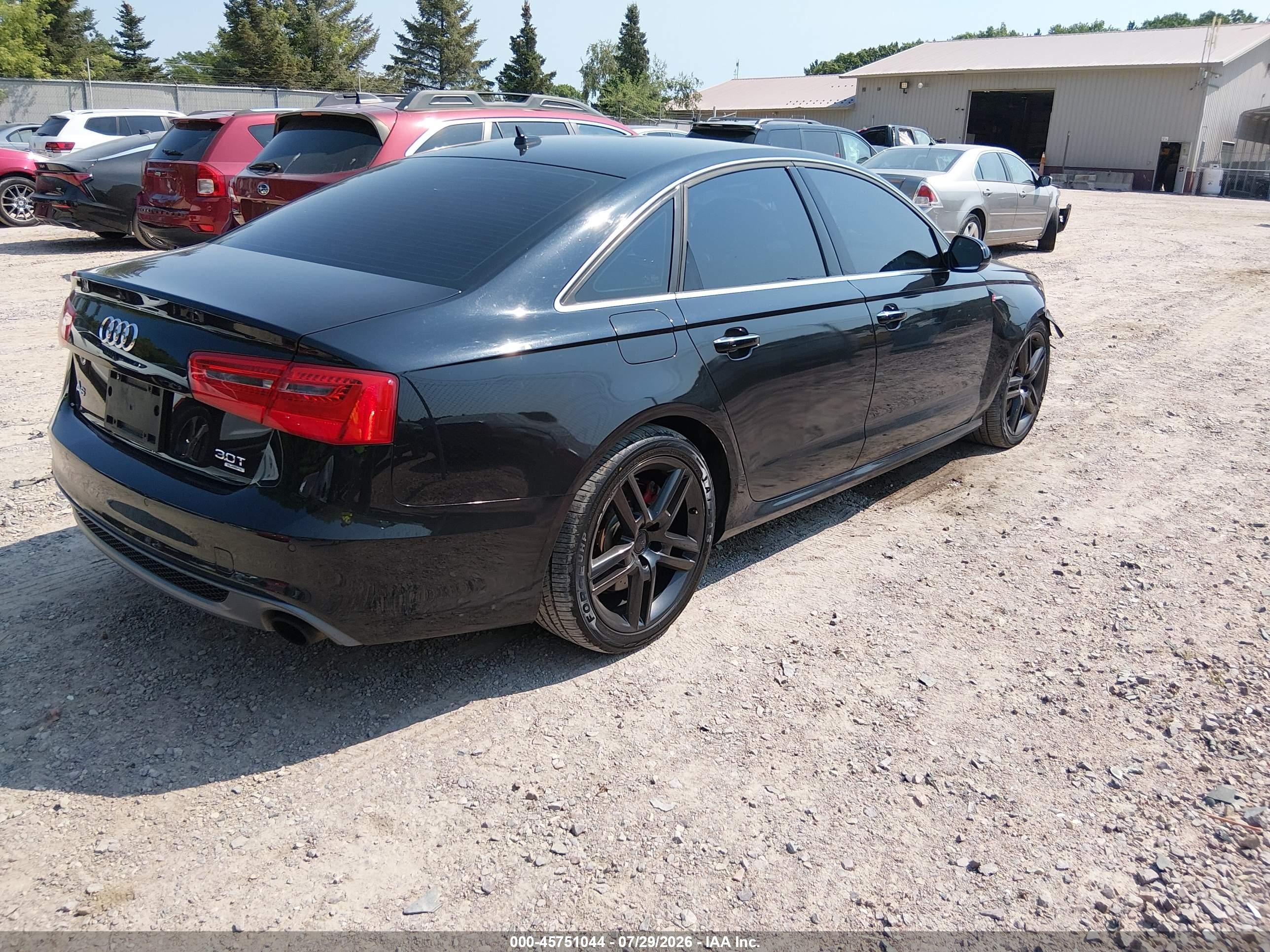 2015 Audi A6 3.0t Premium Plus Black vin: WAUFGAFC8FN030398
