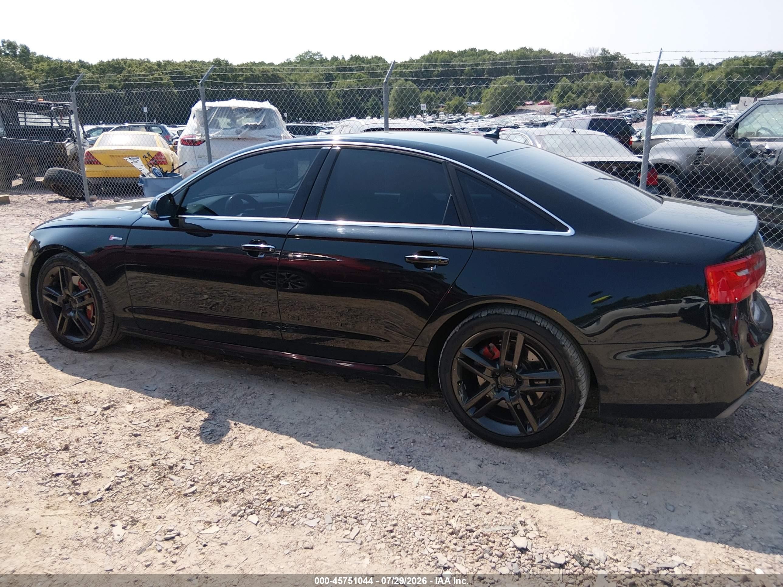 2015 Audi A6 3.0t Premium Plus Black vin: WAUFGAFC8FN030398