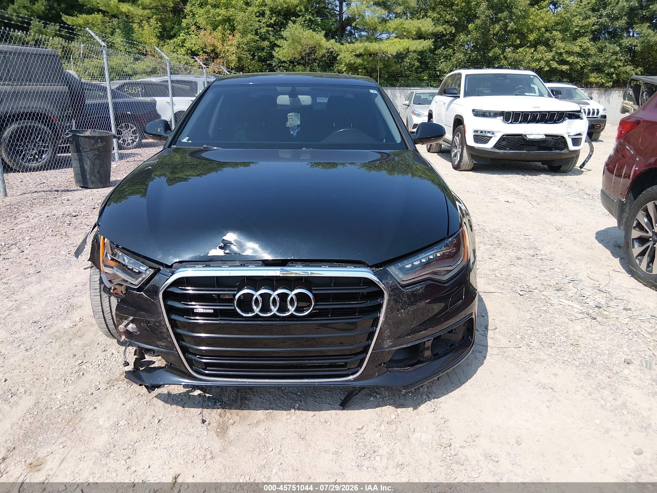 2015 Audi A6 3.0t Premium Plus Black vin: WAUFGAFC8FN030398
