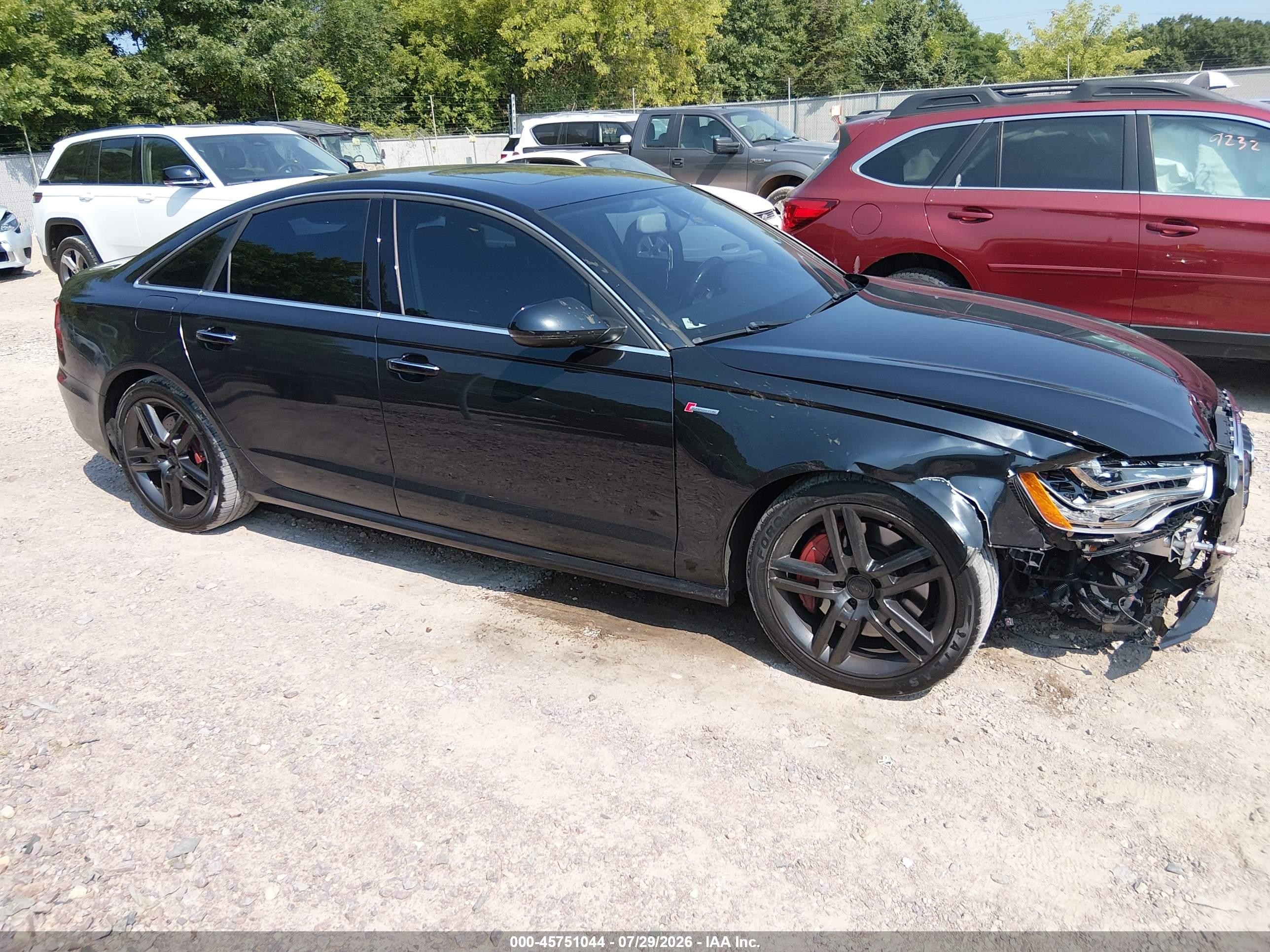 2015 Audi A6 3.0t Premium Plus Black vin: WAUFGAFC8FN030398