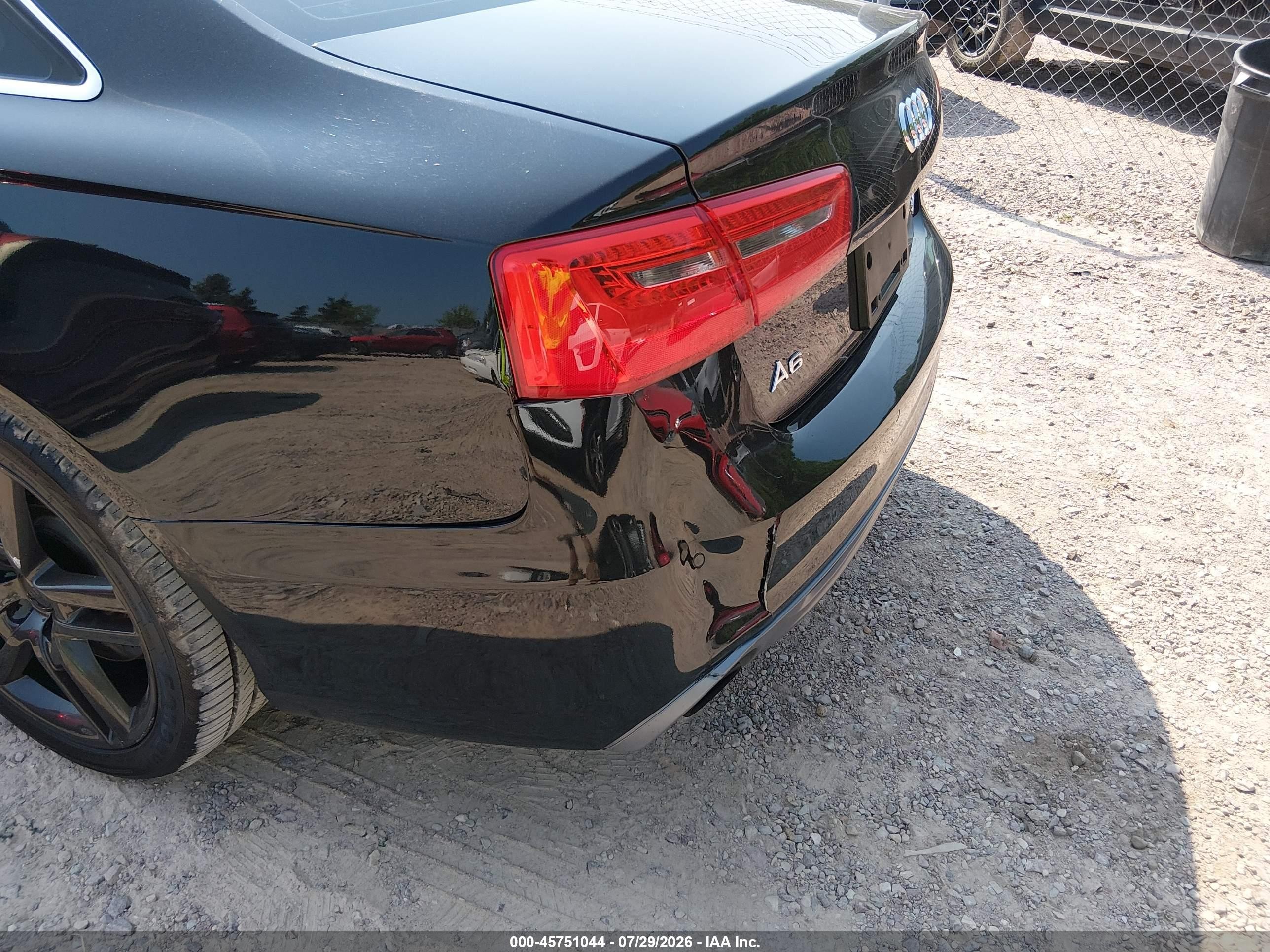 2015 Audi A6 3.0t Premium Plus Black vin: WAUFGAFC8FN030398