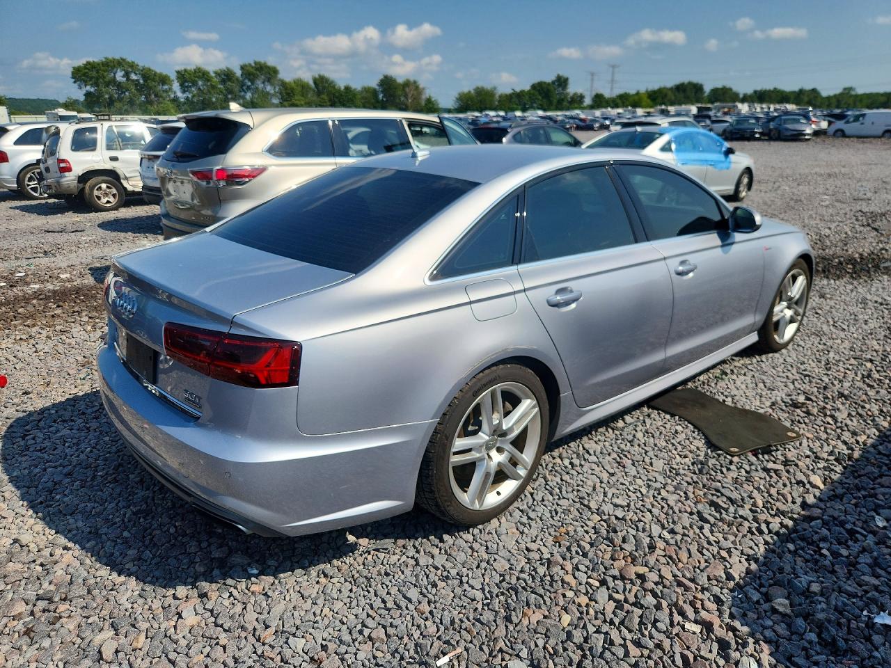 2016 Audi A6 Premium Plus Silver vin: WAUFGAFC8GN112293