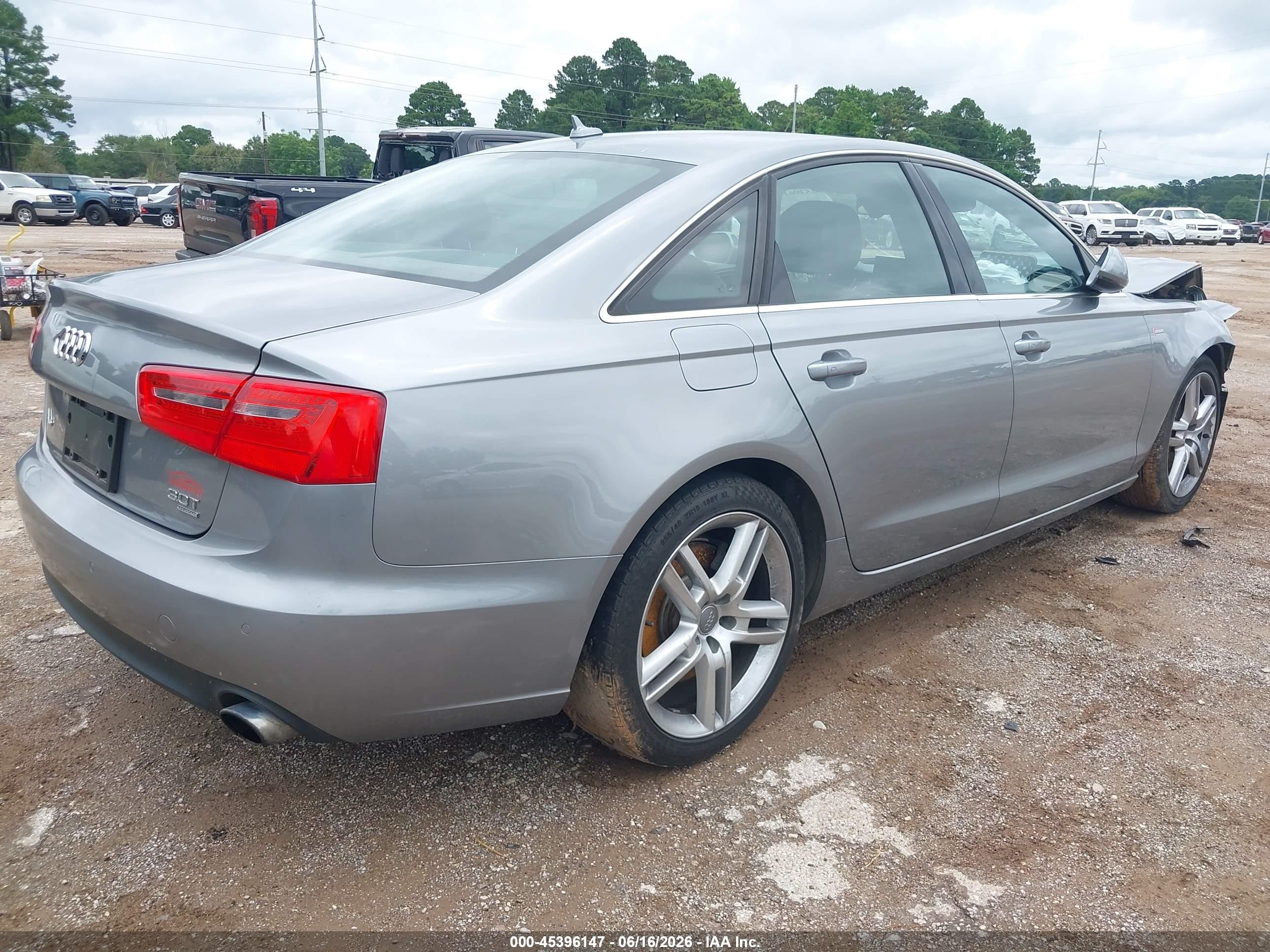 2014 Audi A6 3.0t Premium Plus Silver vin: WAUFGAFC9EN065269