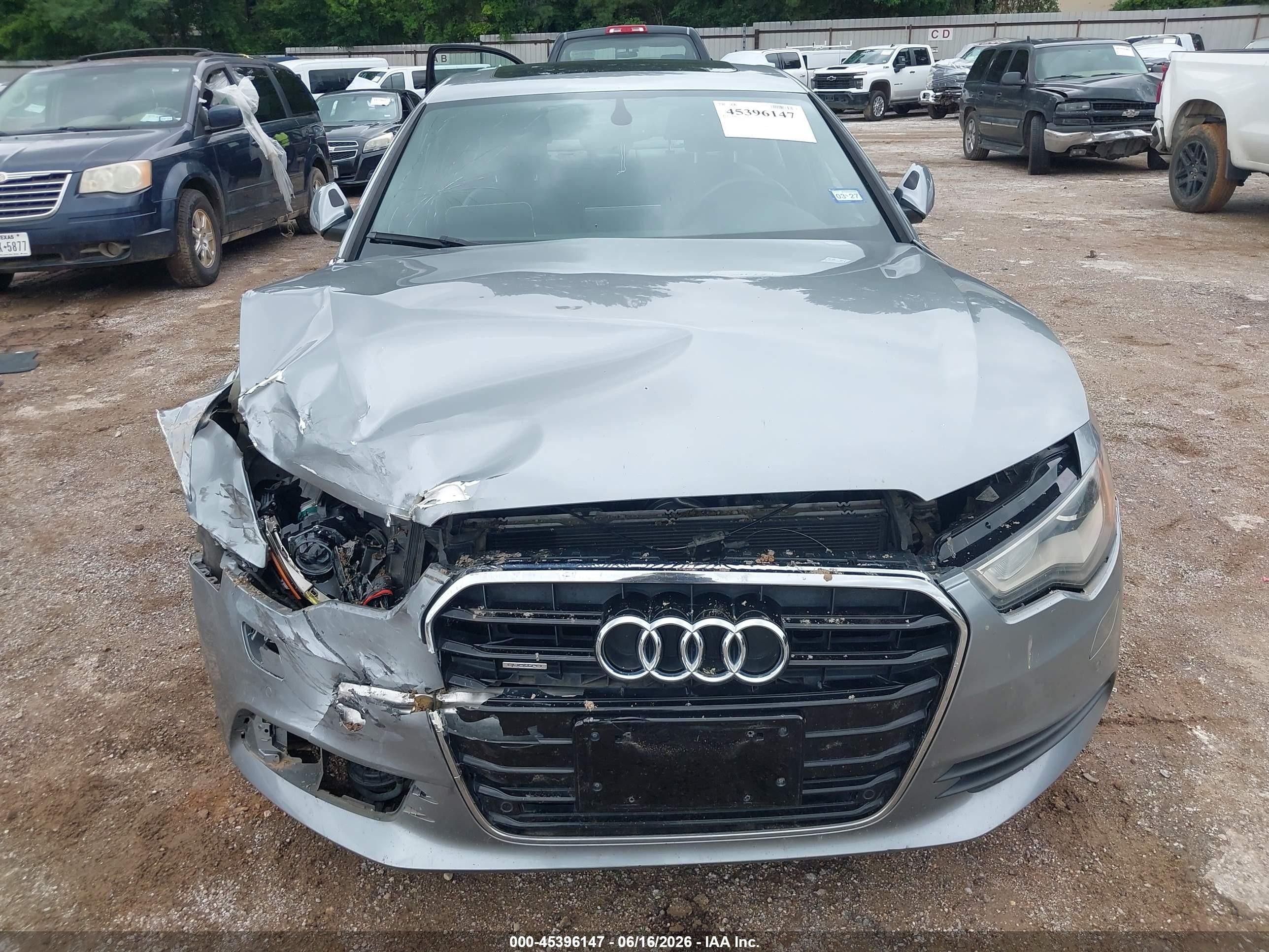 2014 Audi A6 3.0t Premium Plus Silver vin: WAUFGAFC9EN065269