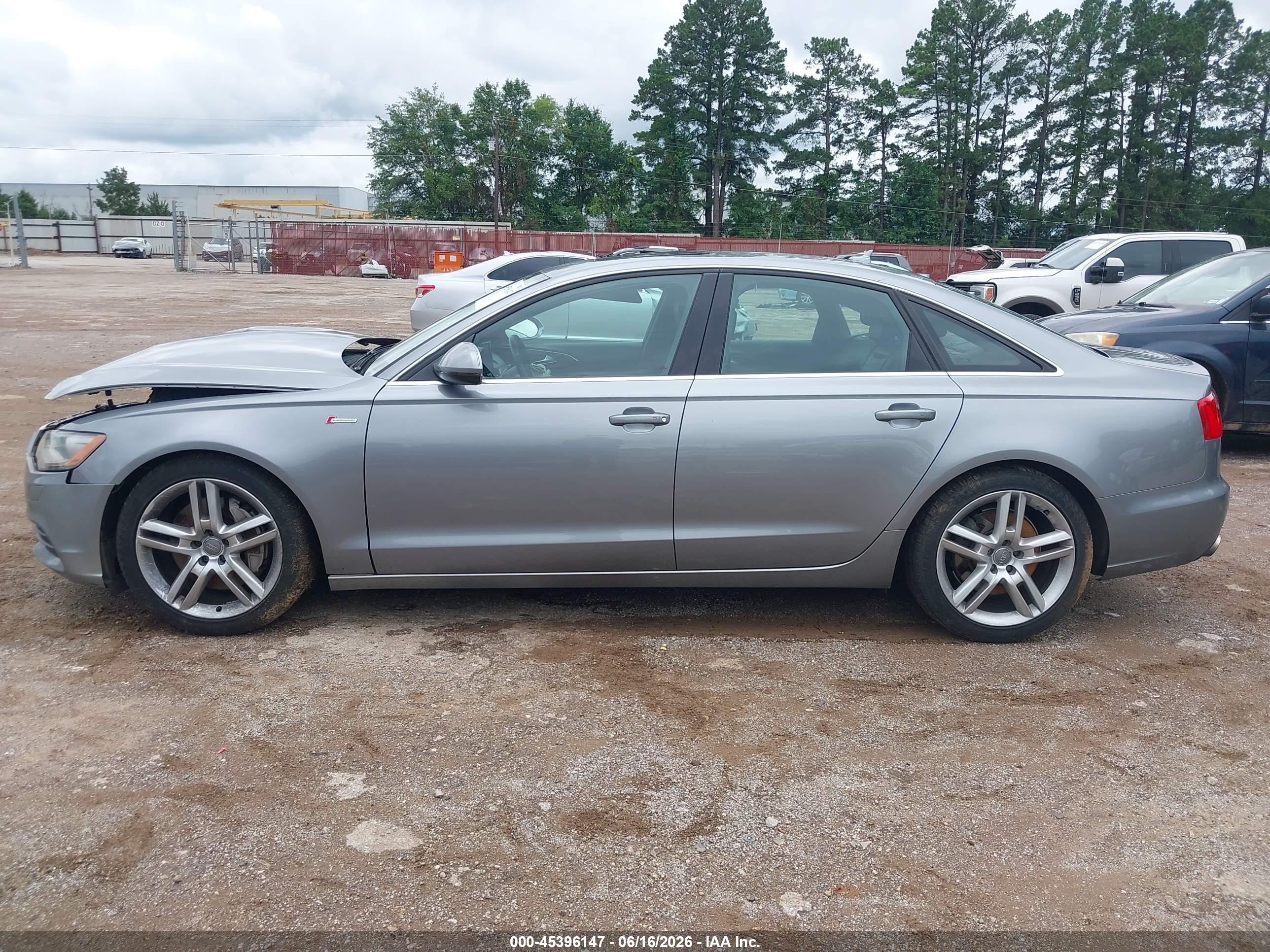 2014 Audi A6 3.0t Premium Plus Silver vin: WAUFGAFC9EN065269