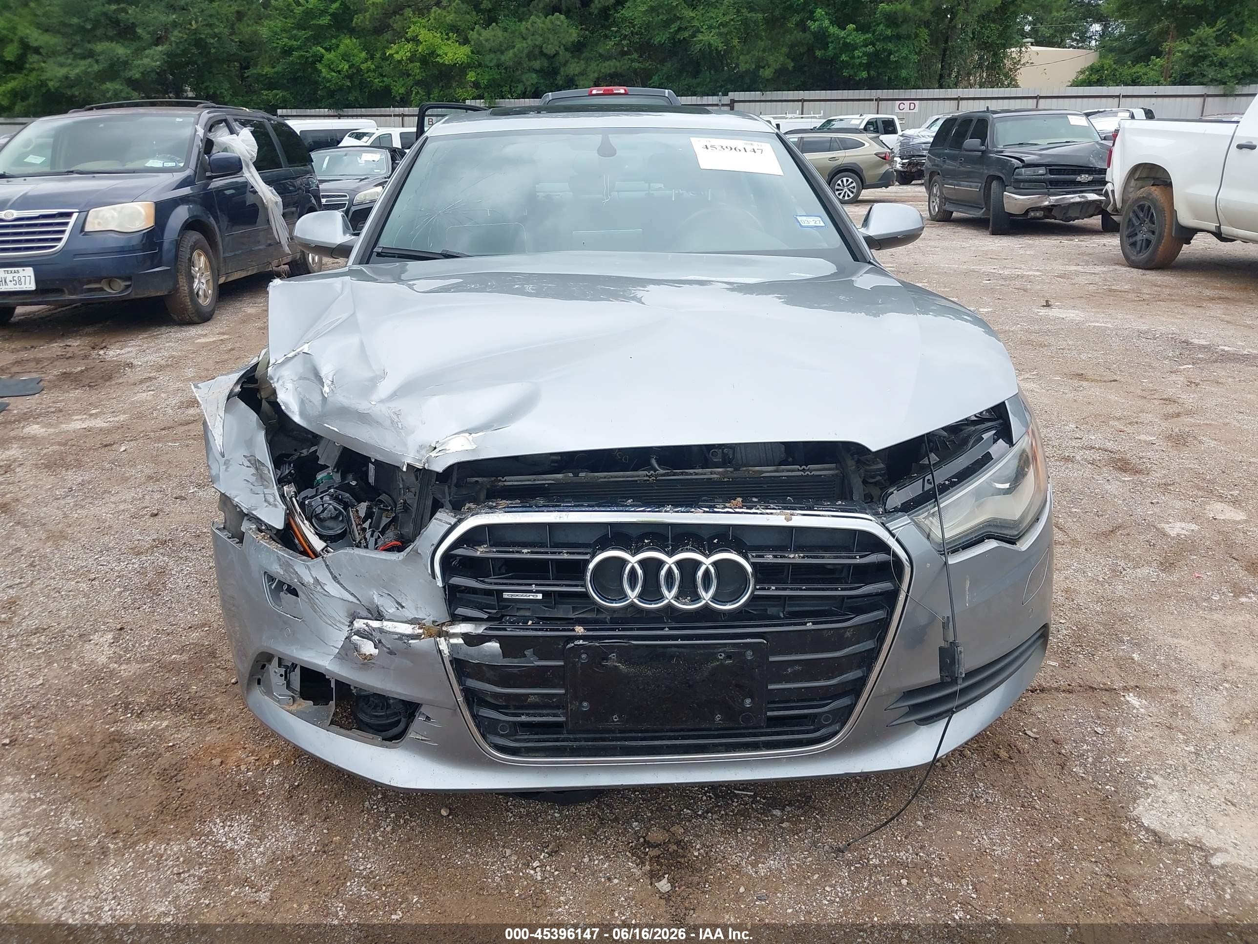 2014 Audi A6 3.0t Premium Plus Silver vin: WAUFGAFC9EN065269