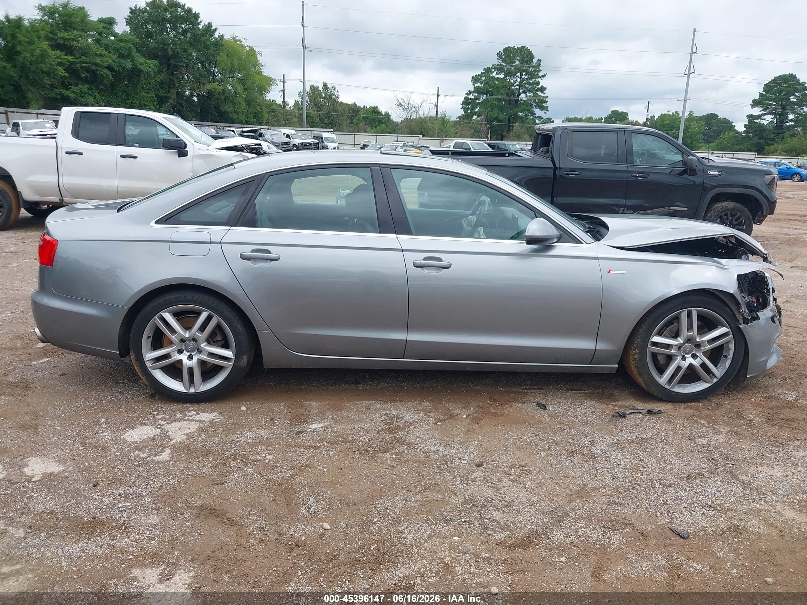 2014 Audi A6 3.0t Premium Plus Silver vin: WAUFGAFC9EN065269