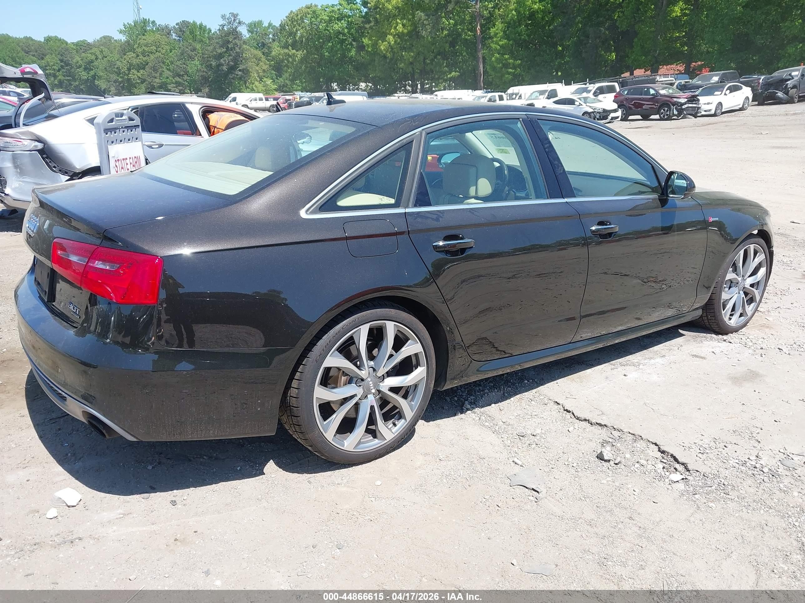 2015 Audi A6 3.0t Premium Plus Black vin: WAUFGAFC9FN019121