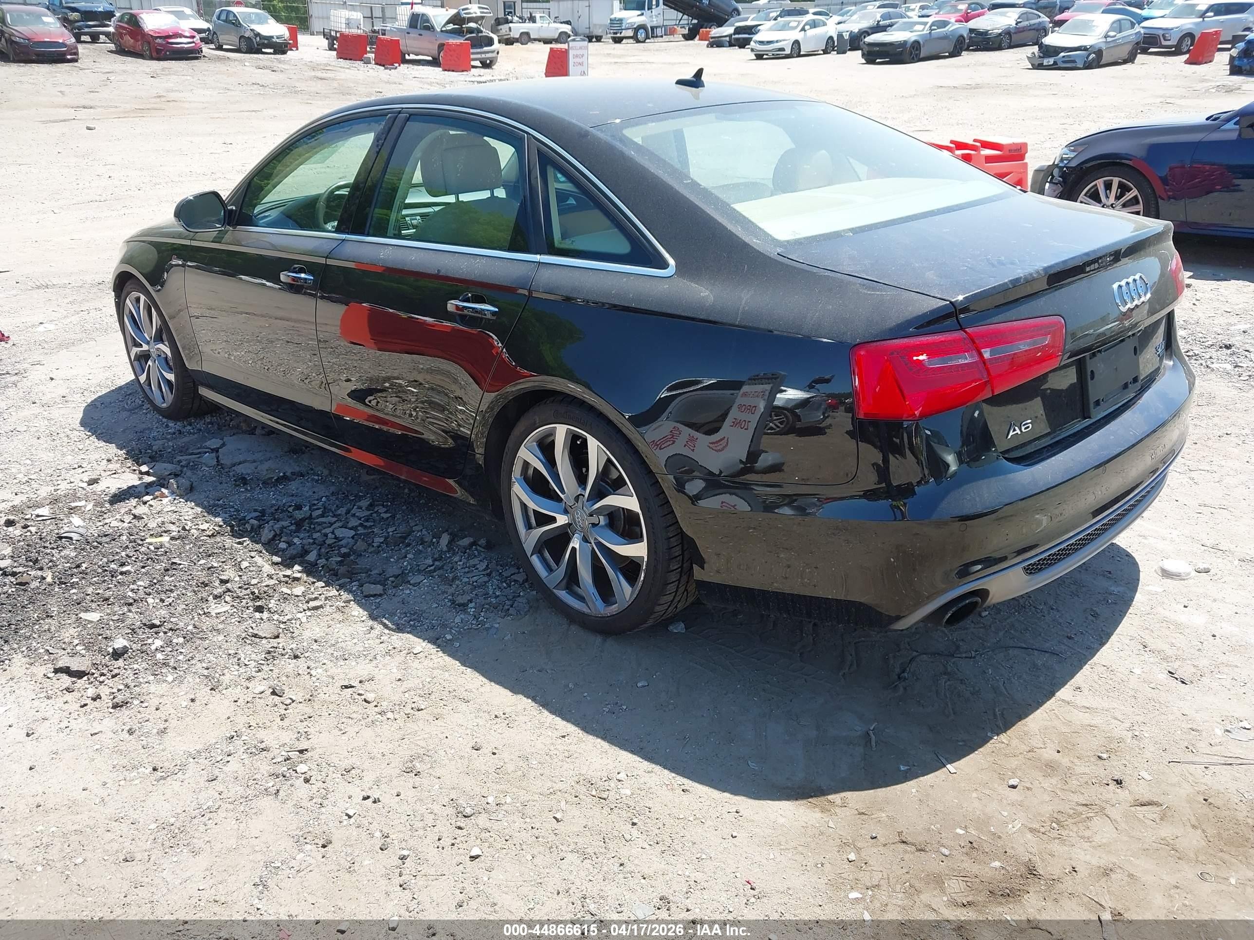 2015 Audi A6 3.0t Premium Plus Black vin: WAUFGAFC9FN019121
