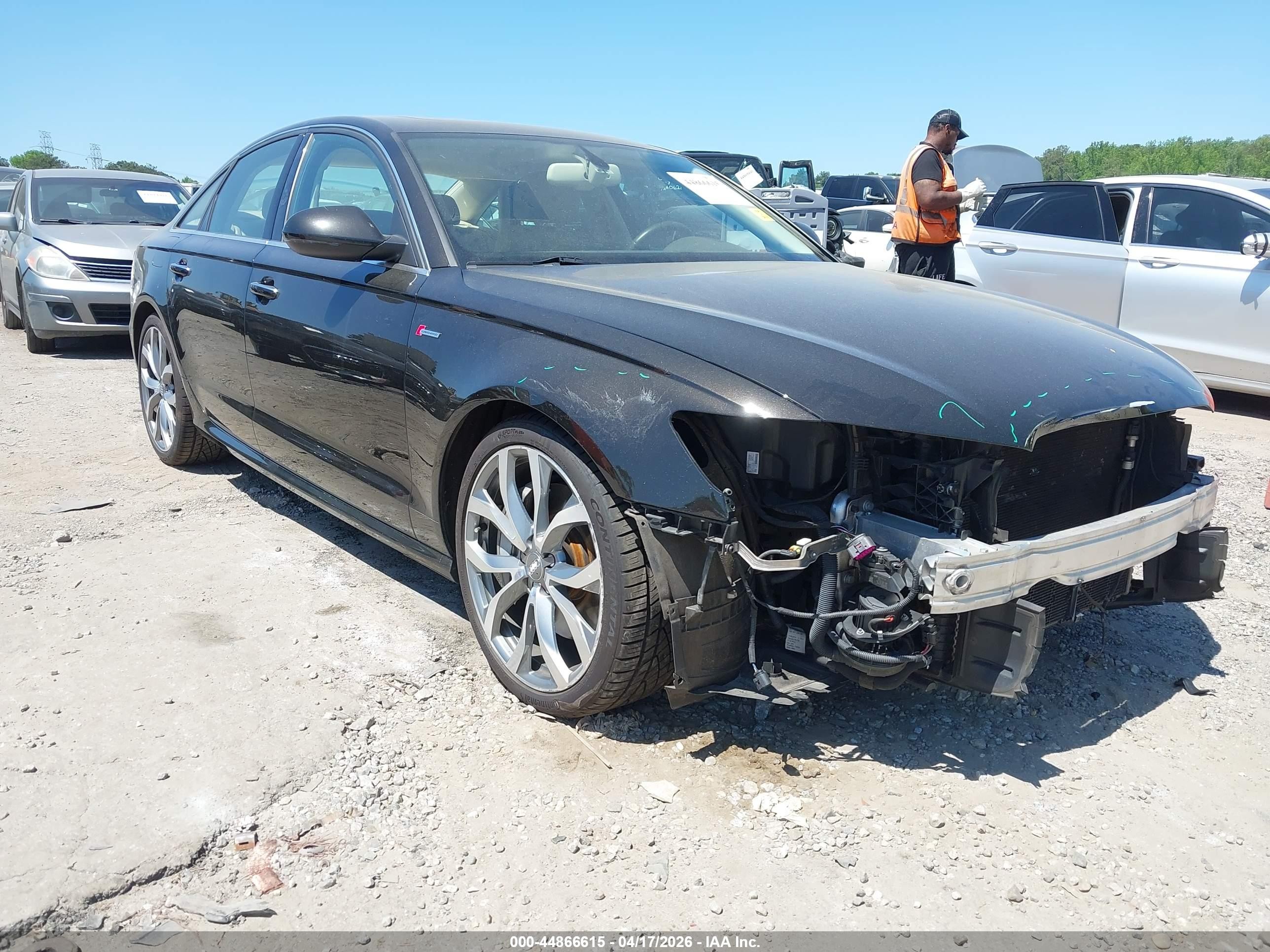 2015 Audi A6 3.0t Premium Plus Black vin: WAUFGAFC9FN019121