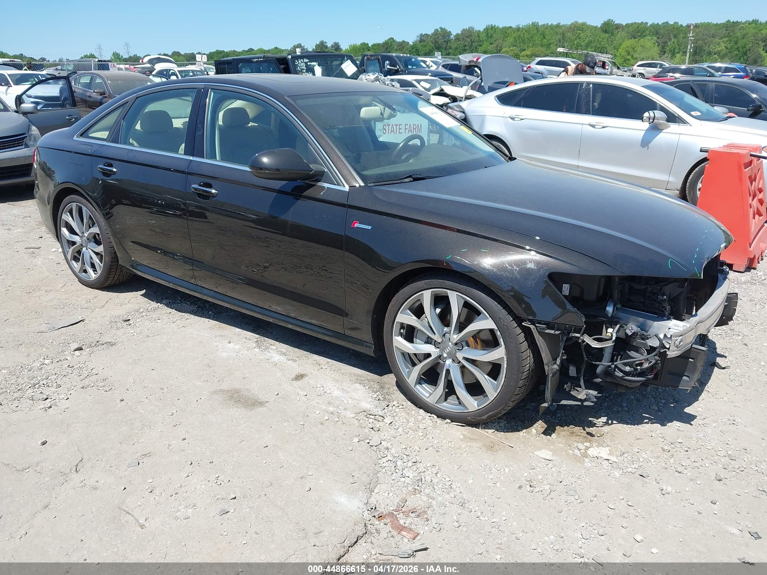 2015 Audi A6 3.0t Premium Plus Black vin: WAUFGAFC9FN019121
