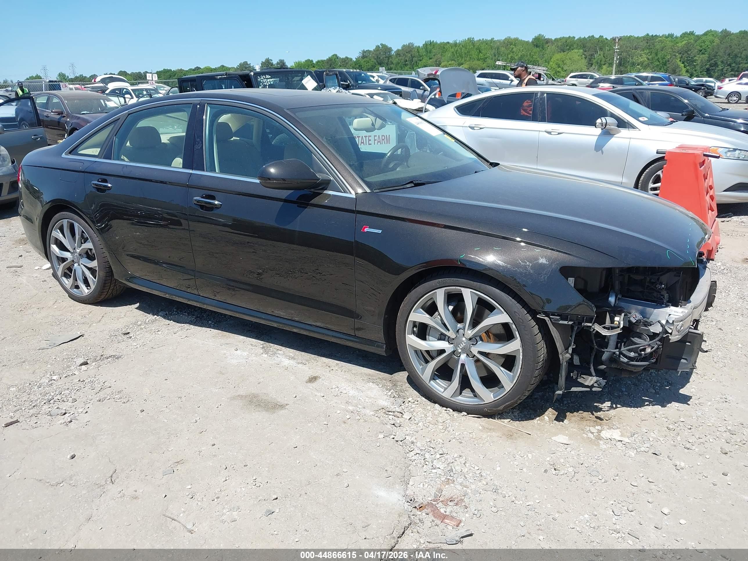 2015 Audi A6 3.0t Premium Plus Black vin: WAUFGAFC9FN019121