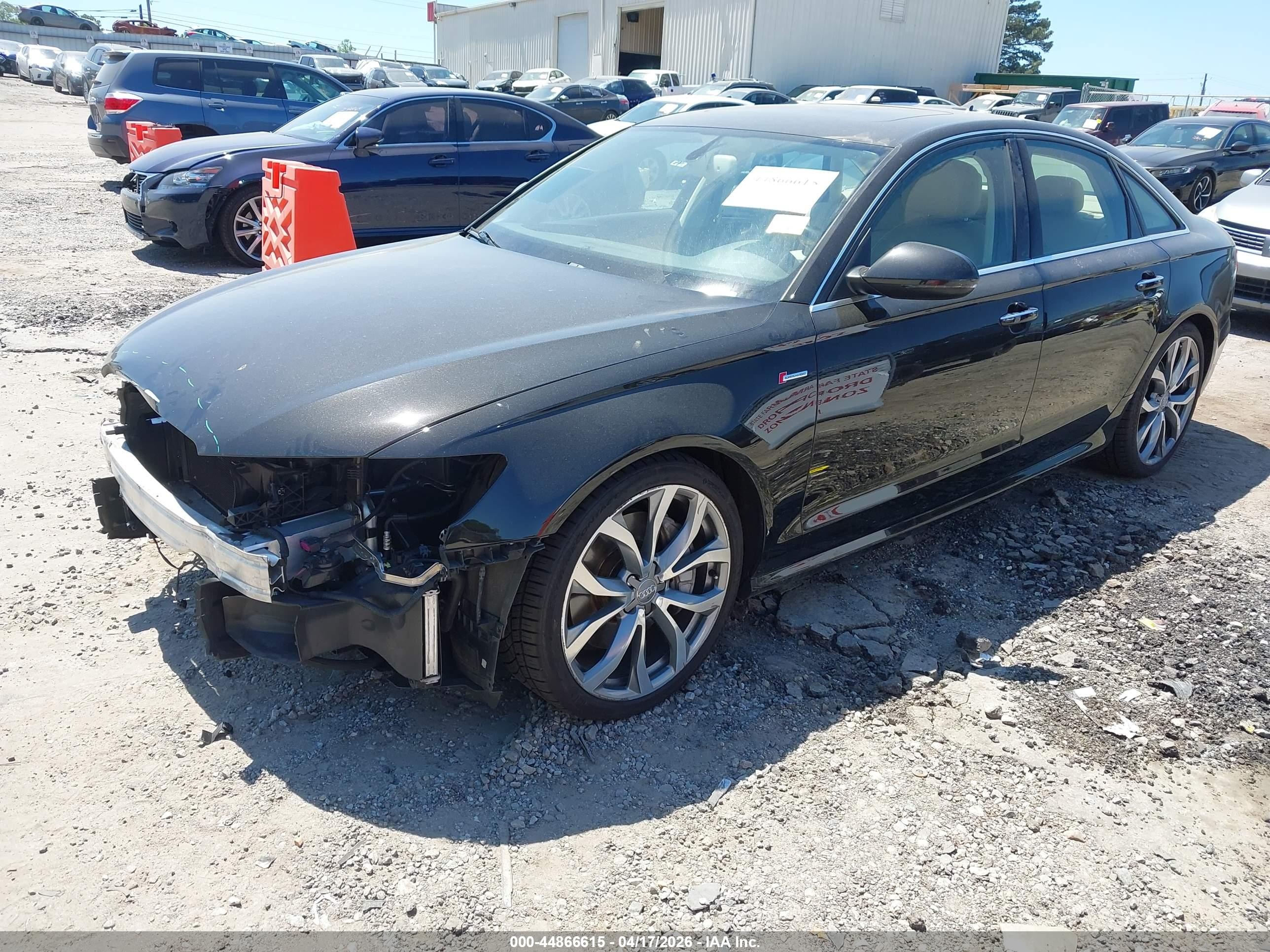 2015 Audi A6 3.0t Premium Plus Black vin: WAUFGAFC9FN019121