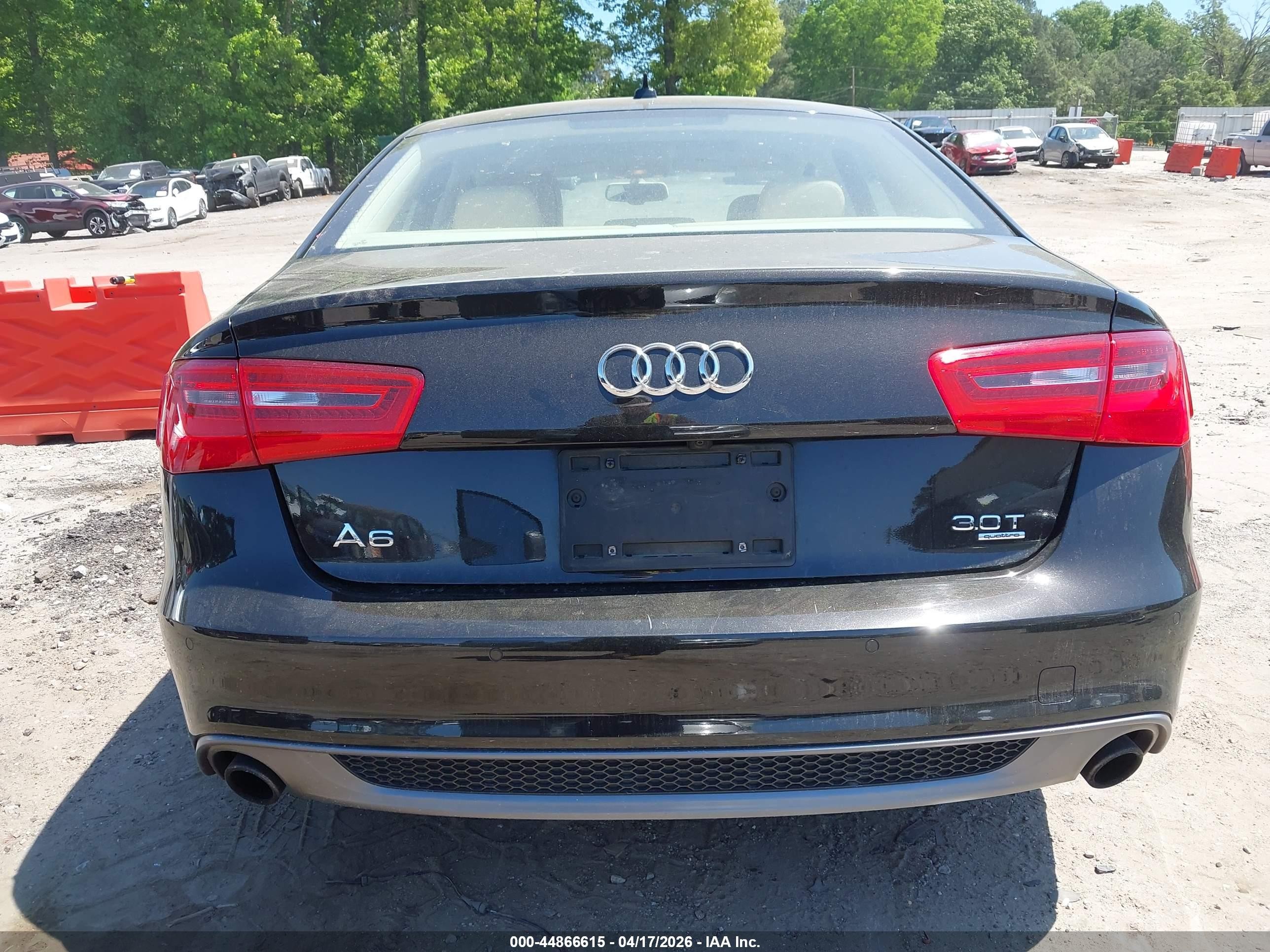 2015 Audi A6 3.0t Premium Plus Black vin: WAUFGAFC9FN019121