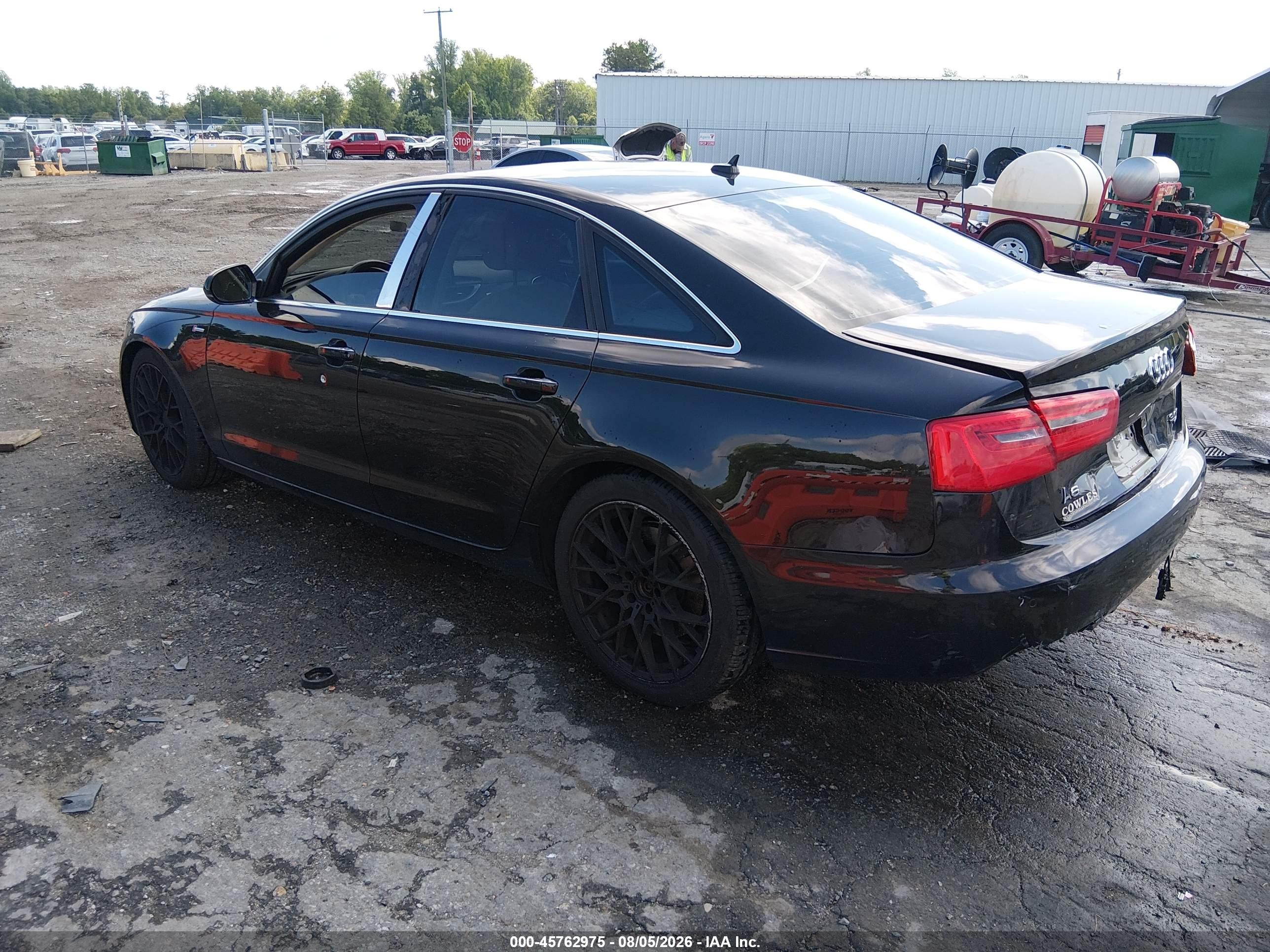 2014 Audi A6 3.0t Premium Plus Black vin: WAUFGAFCXEN015836
