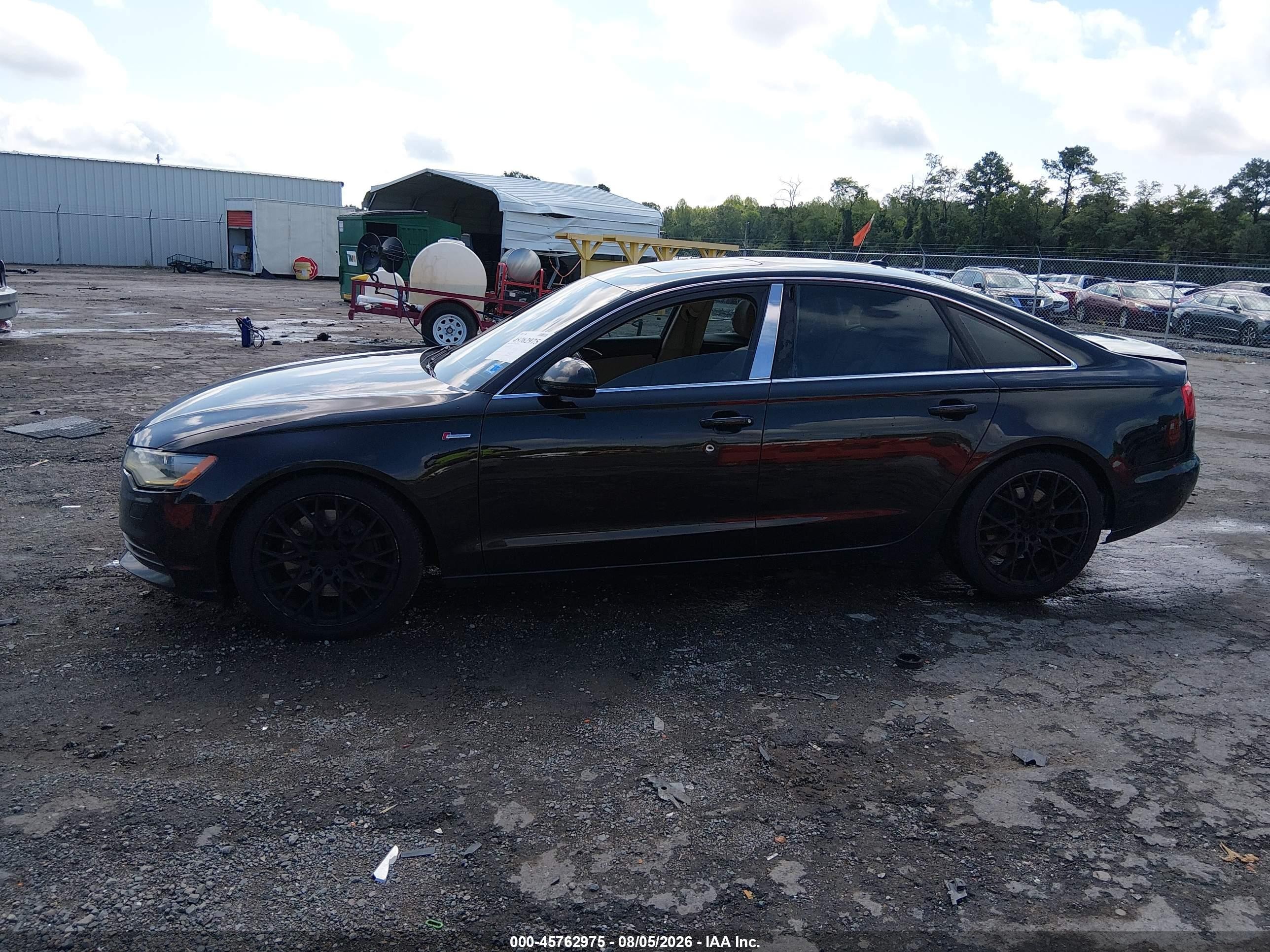 2014 Audi A6 3.0t Premium Plus Black vin: WAUFGAFCXEN015836