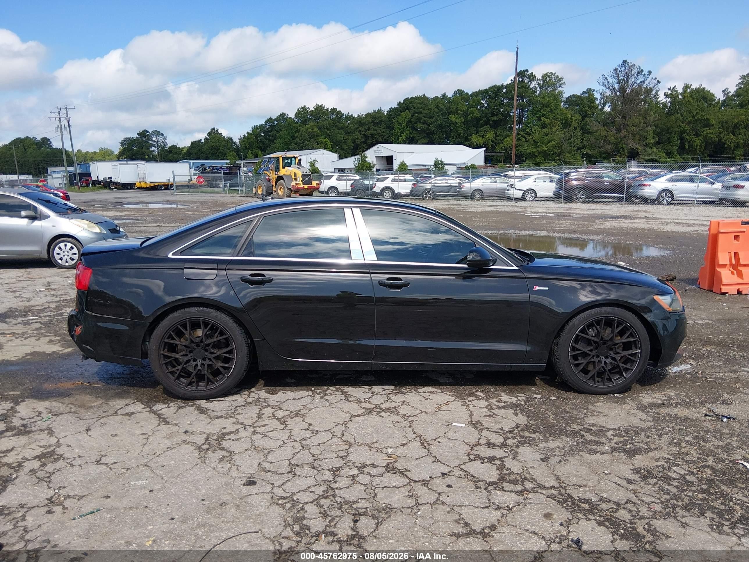 2014 Audi A6 3.0t Premium Plus Black vin: WAUFGAFCXEN015836