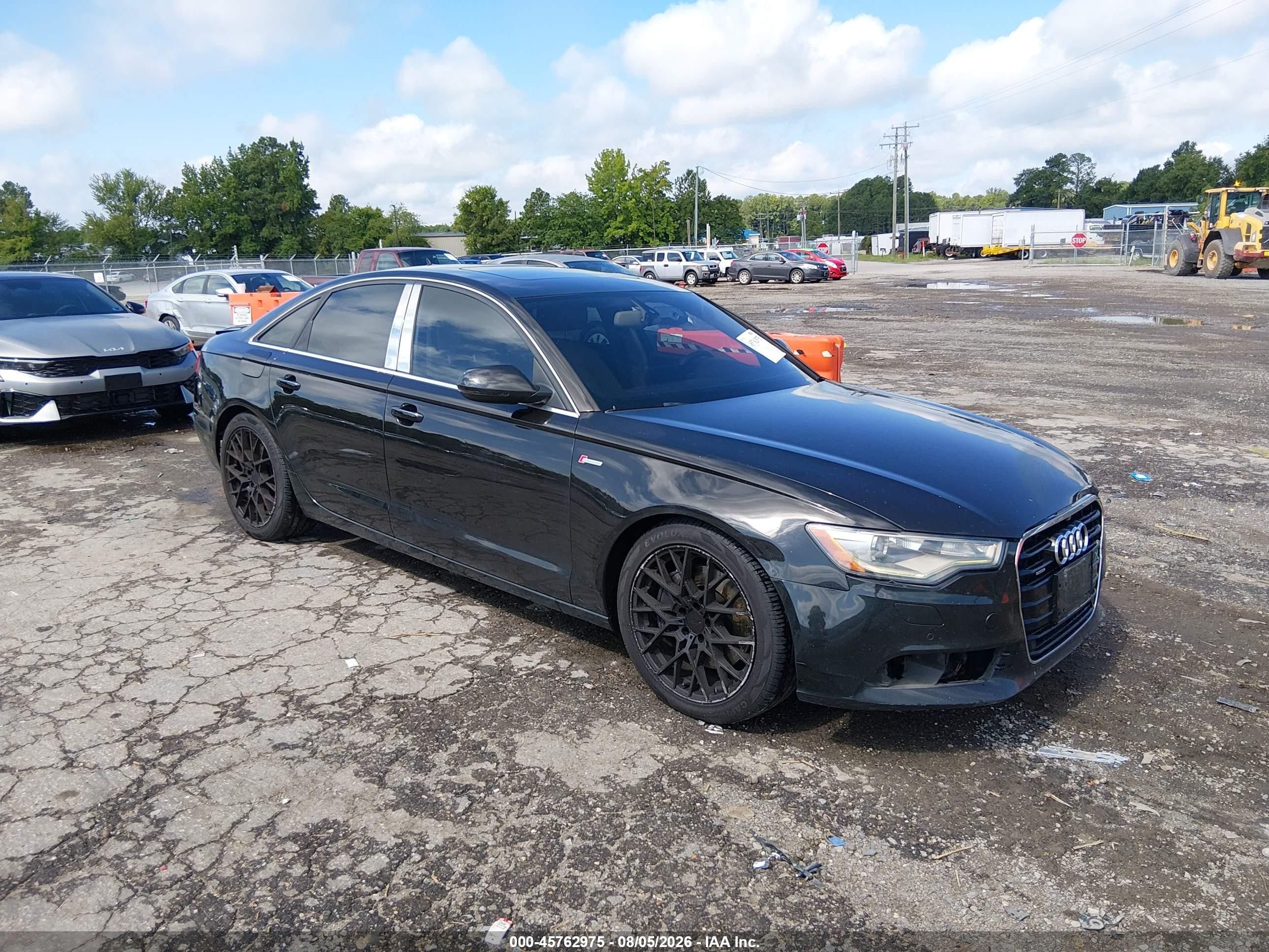 2014 Audi A6 3.0t Premium Plus Черный vin: WAUFGAFCXEN015836