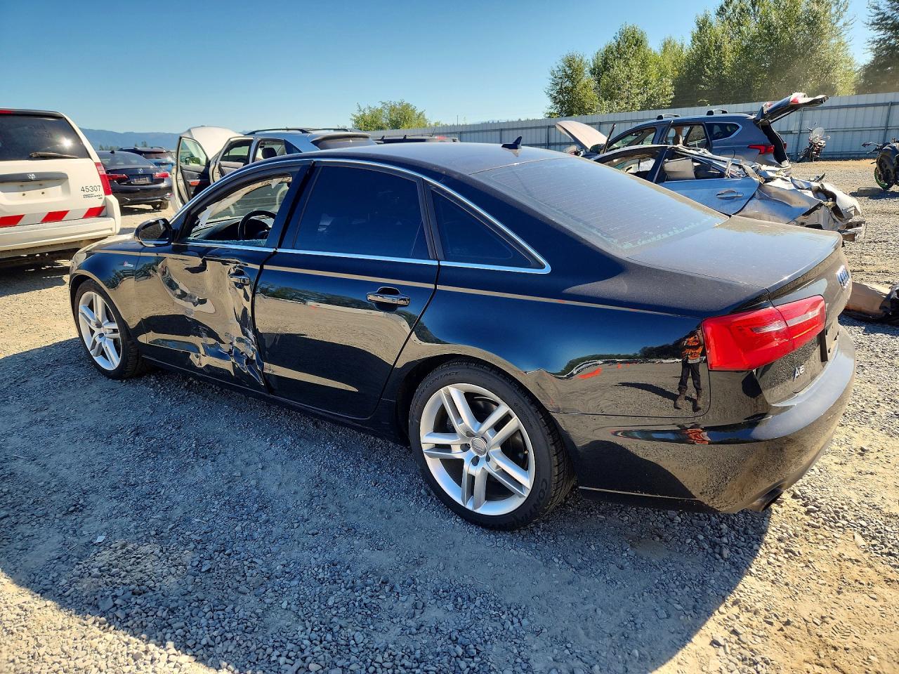 2014 Audi A6 Premium Plus Black vin: WAUFGAFCXEN079097