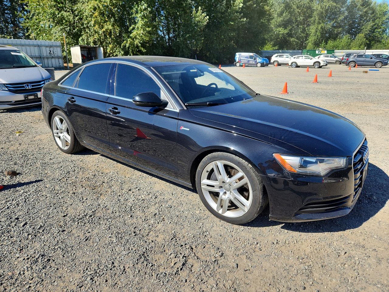 2014 Audi A6 Premium Plus Black vin: WAUFGAFCXEN079097