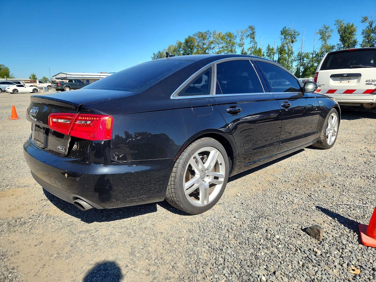 2014 Audi A6 Premium Plus Black vin: WAUFGAFCXEN079097
