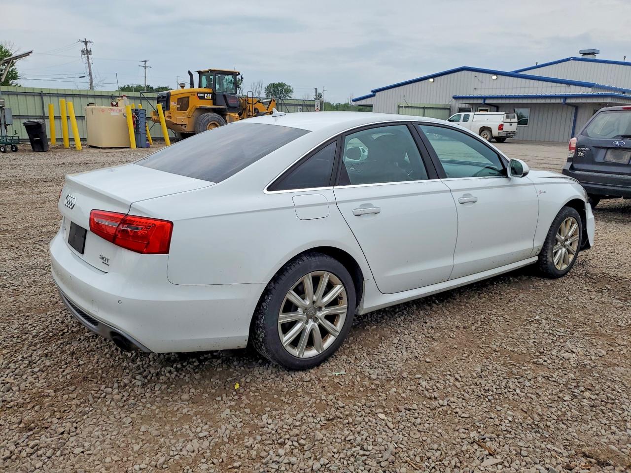 2015 Audi A6 Premium Plus White vin: WAUFGAFCXFN004062