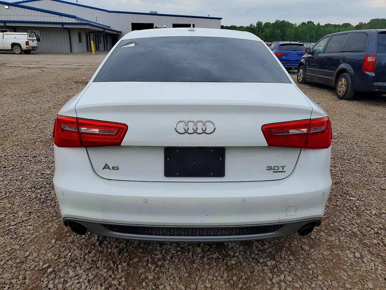 2015 Audi A6 Premium Plus White vin: WAUFGAFCXFN004062
