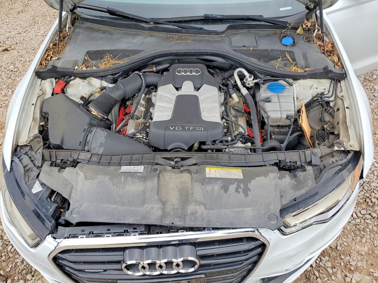 2015 Audi A6 Premium Plus White vin: WAUFGAFCXFN004062