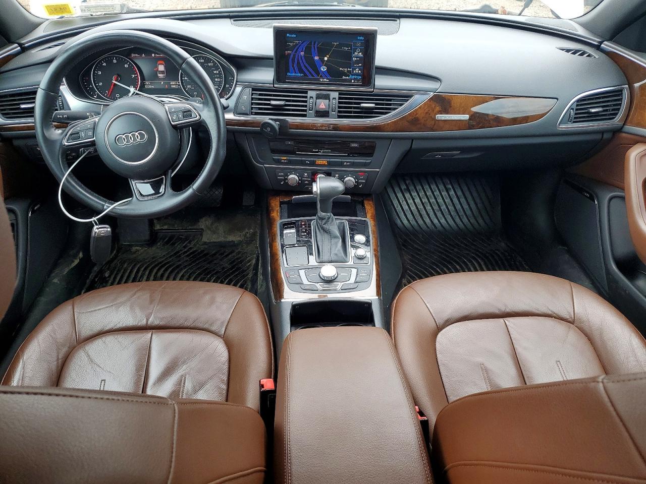 2015 Audi A6 Premium Plus White vin: WAUFGAFCXFN004062