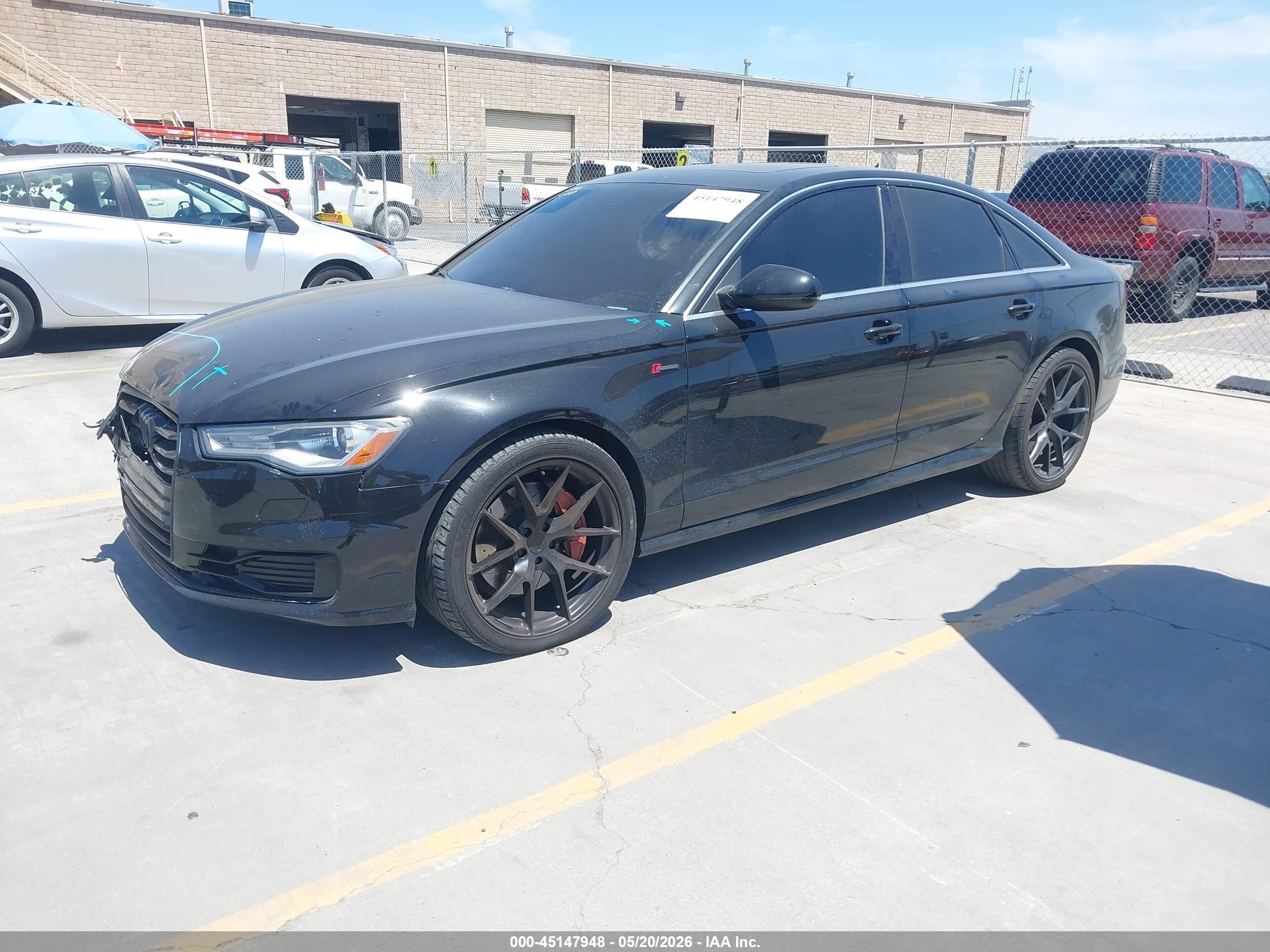 2016 Audi A6 3.0t Premium Plus Черный vin: WAUFGAFCXGN005648