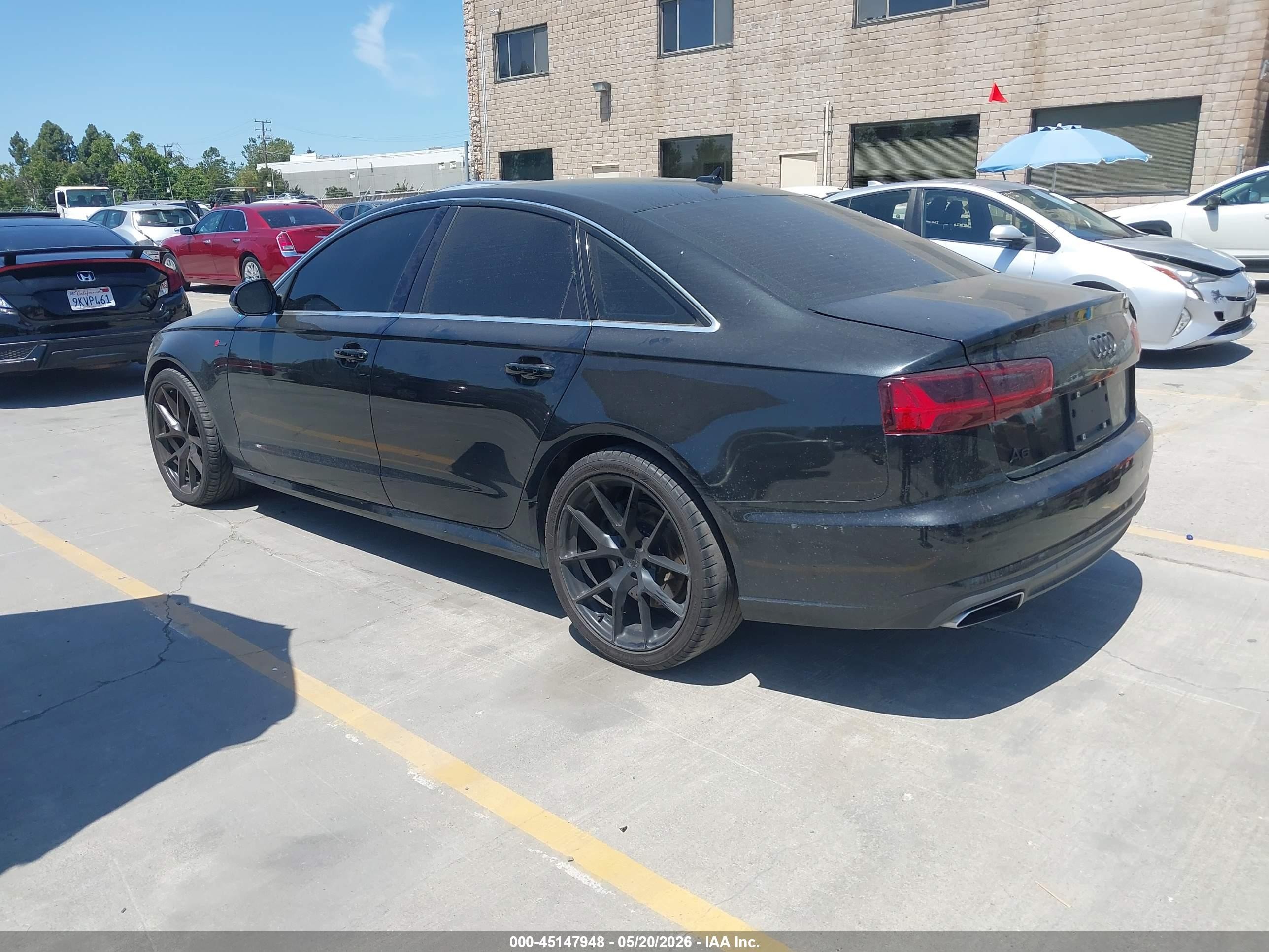 2016 Audi A6 3.0t Premium Plus Черный vin: WAUFGAFCXGN005648