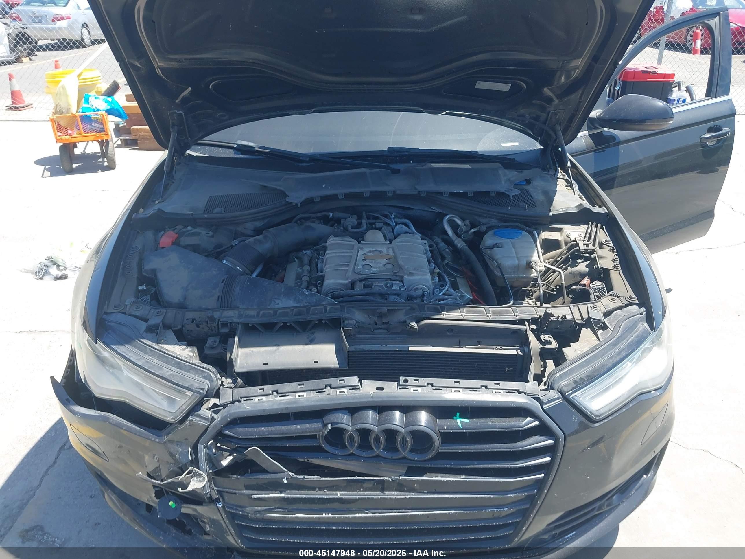 2016 Audi A6 3.0t Premium Plus Черный vin: WAUFGAFCXGN005648