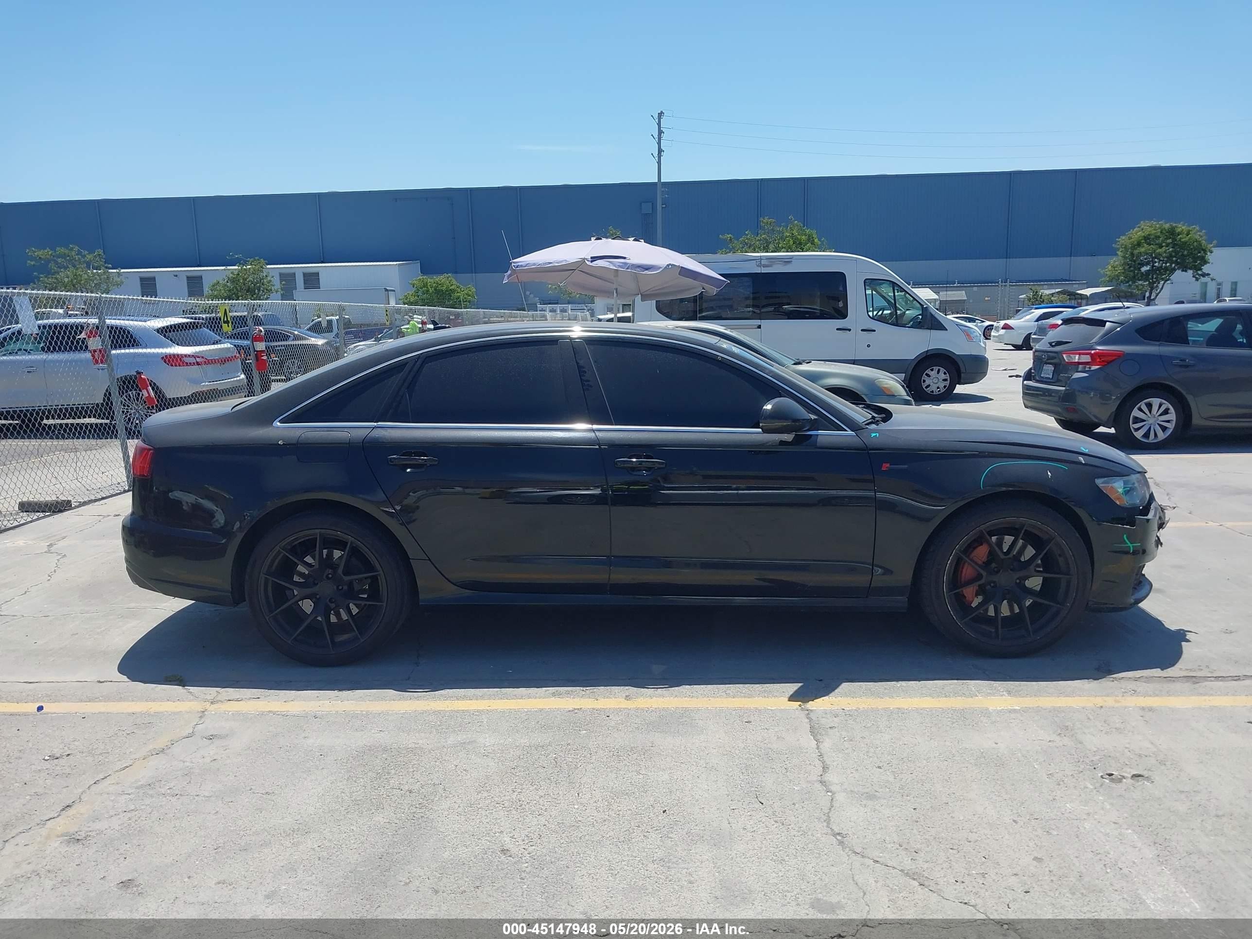 2016 Audi A6 3.0t Premium Plus Черный vin: WAUFGAFCXGN005648