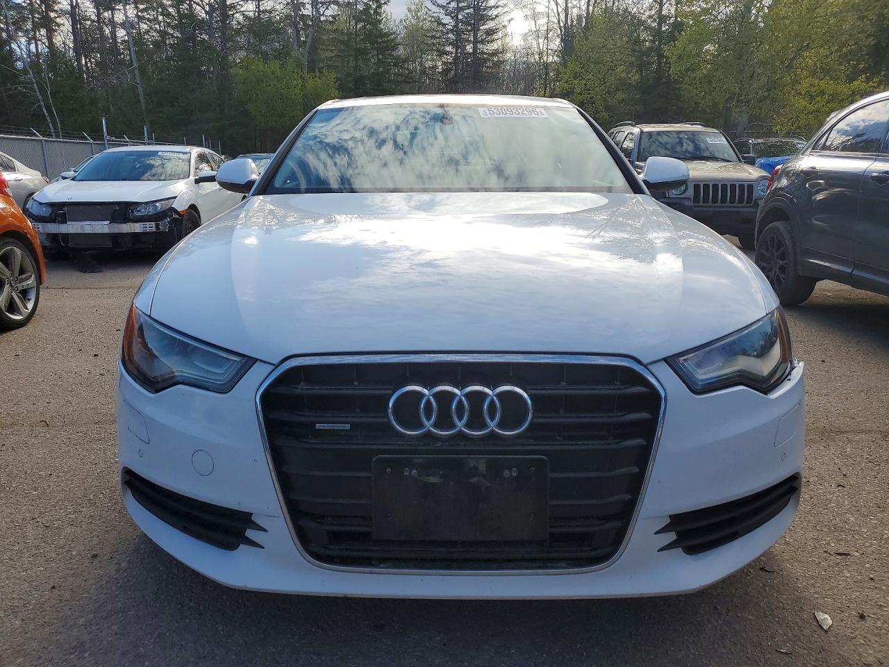 2012 Audi A6 White vin: WAUFGCFC1CN141270