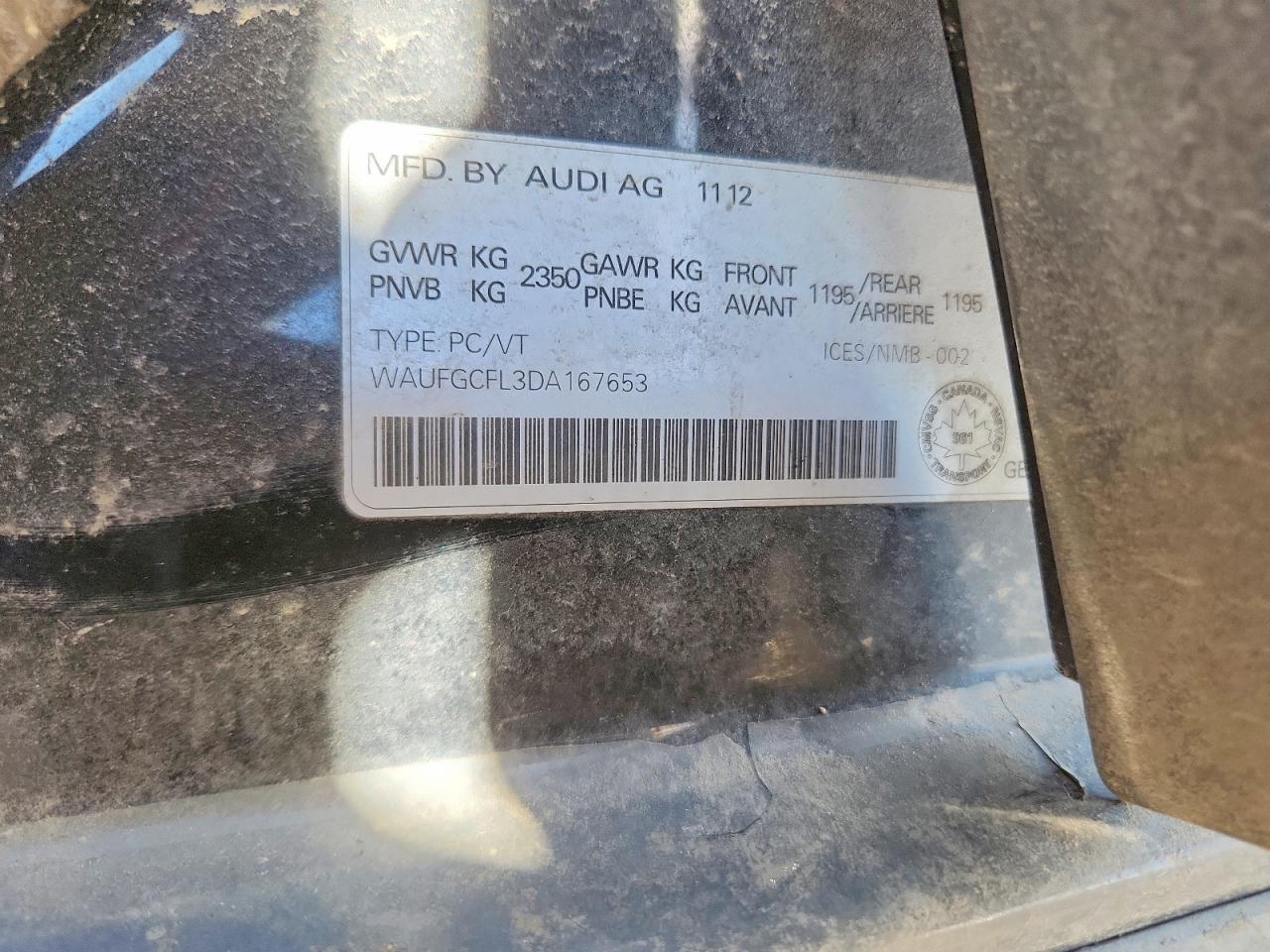 2013 Audi S4 Unknown Gray vin: WAUFGCFL3DA167653