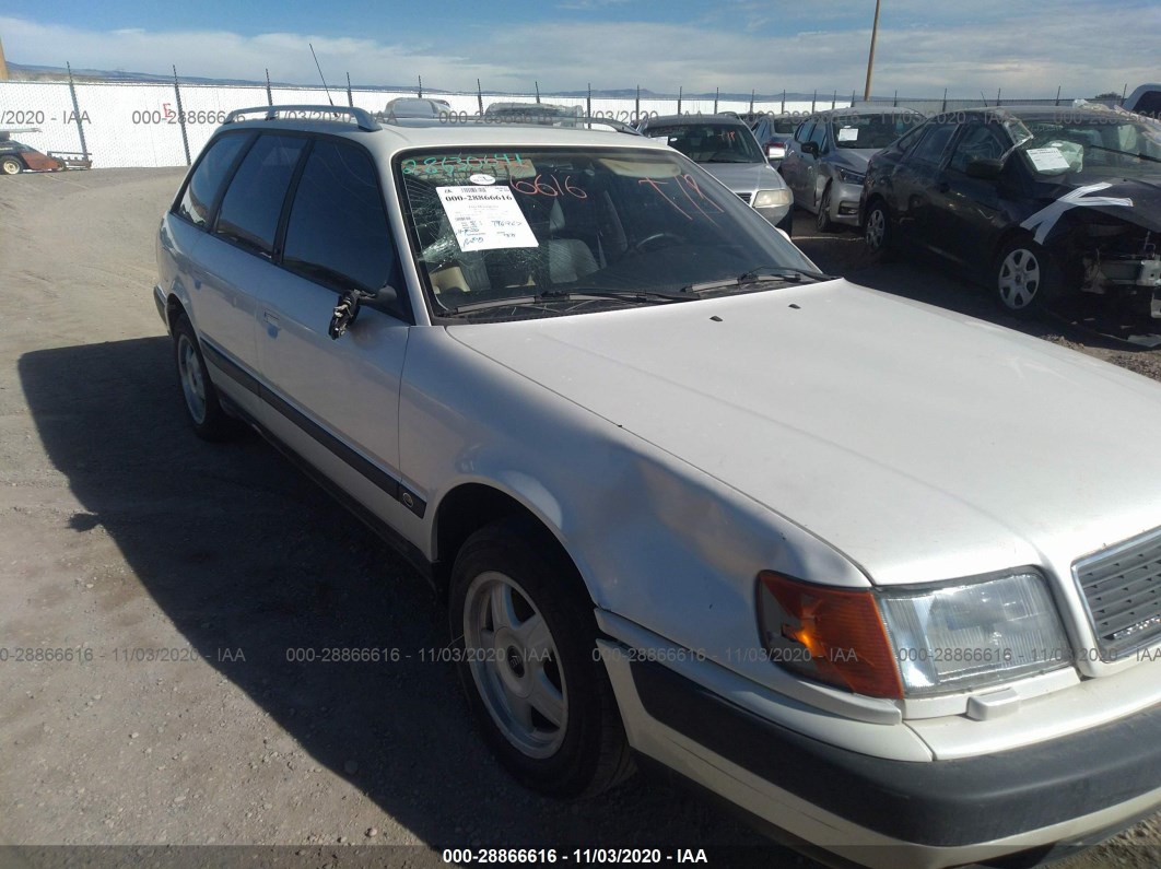1994 Audi 100 Cs Quattro White vin: WAUFK84A8RN041057
