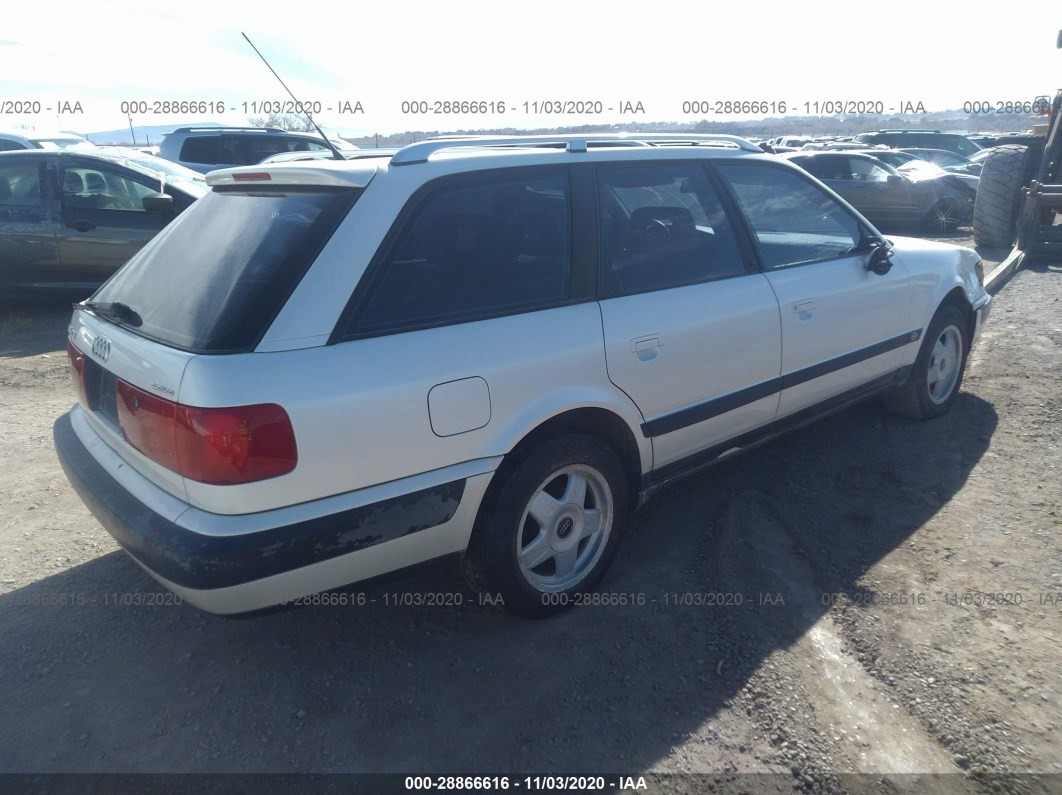 1994 Audi 100 Cs Quattro White vin: WAUFK84A8RN041057