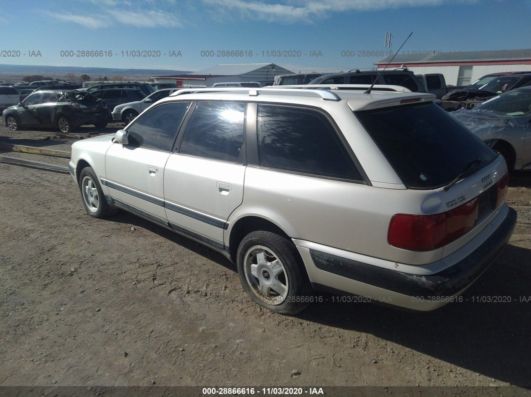 1994 Audi 100 Cs Quattro White vin: WAUFK84A8RN041057