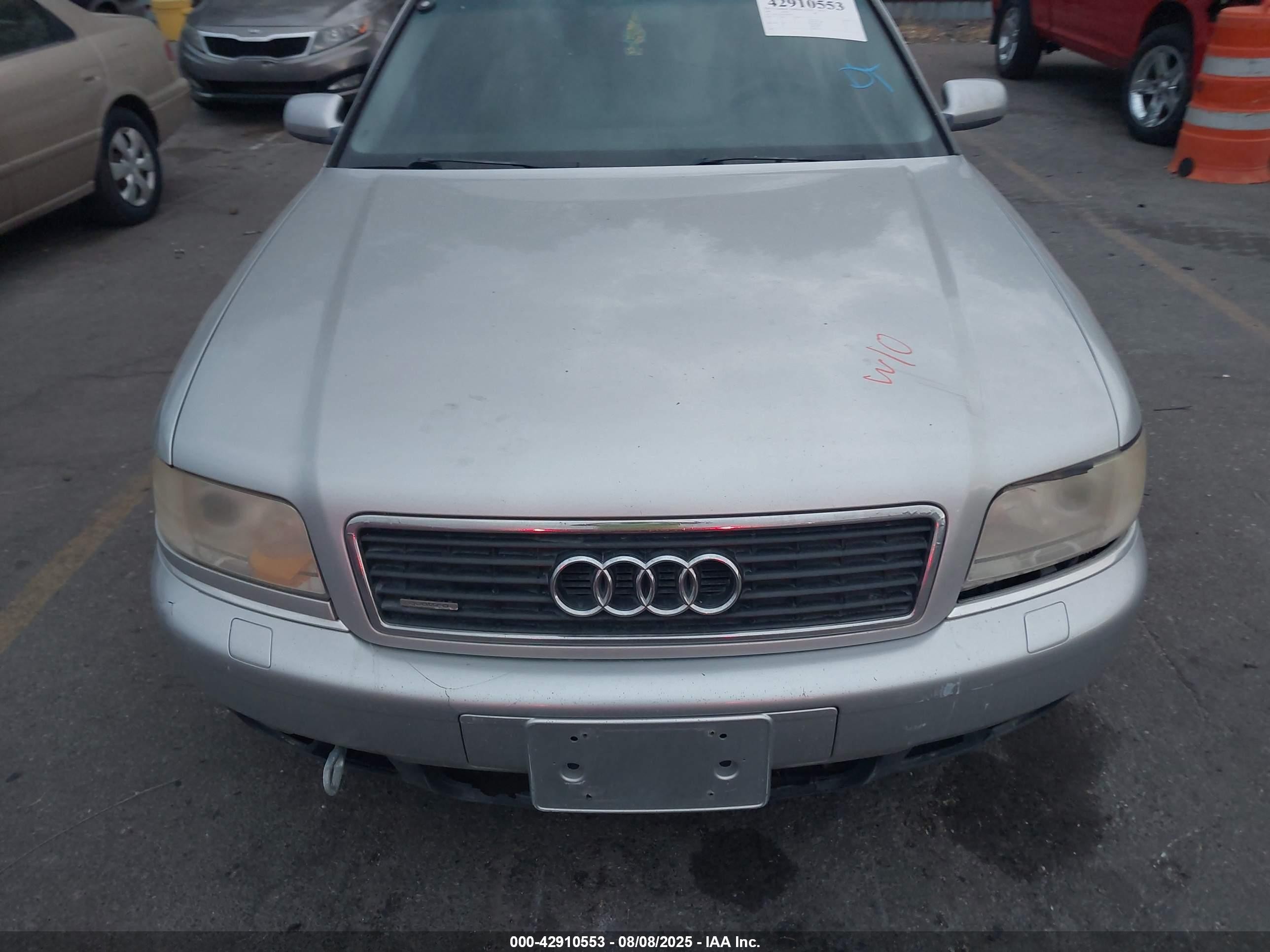 2000 Audi A8 4.2 Silver vin: WAUFL54D8YN004031