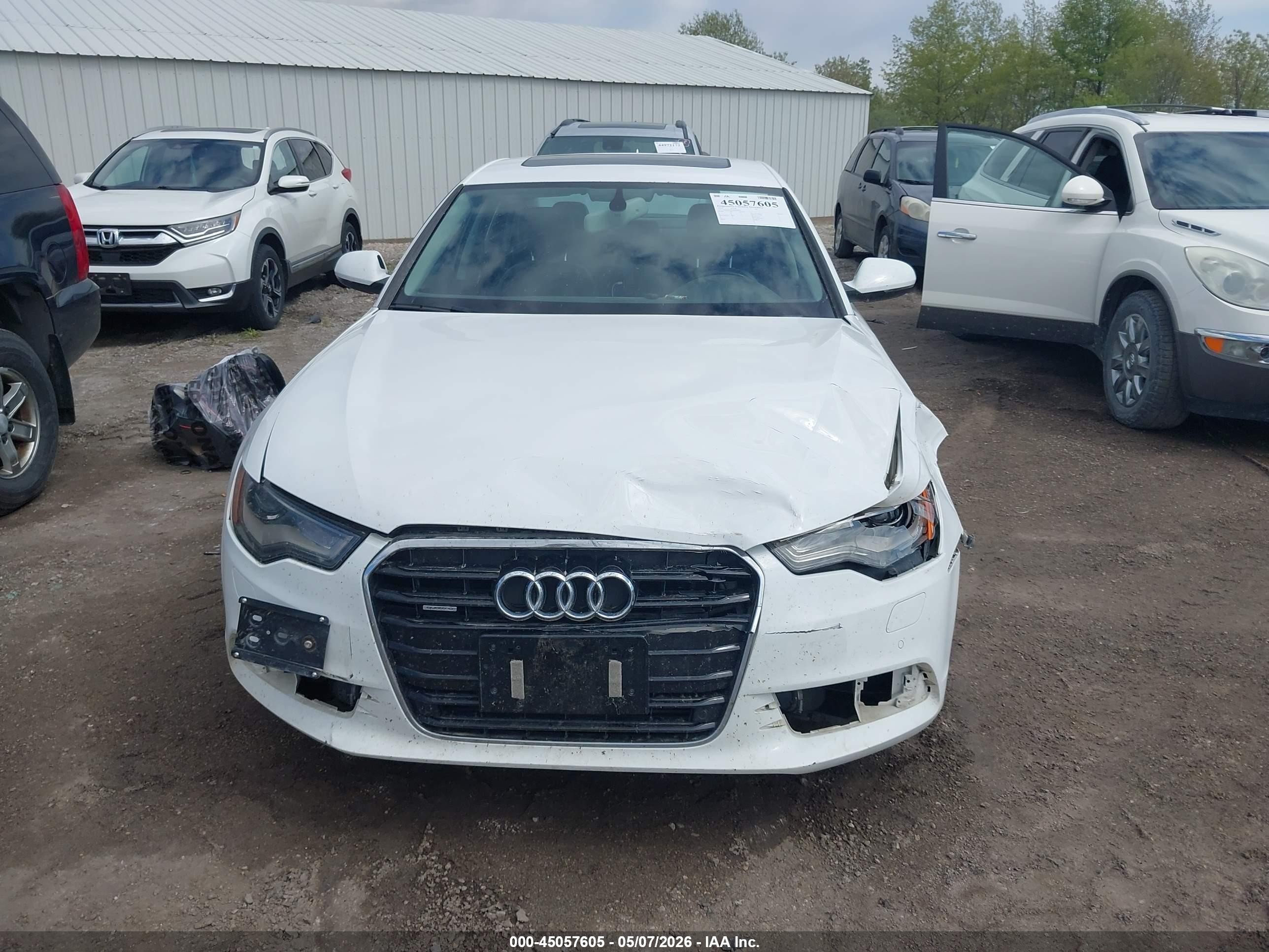 2014 Audi A6 3.0 Tdi Premium Plus White vin: WAUFMAFC0EN086844