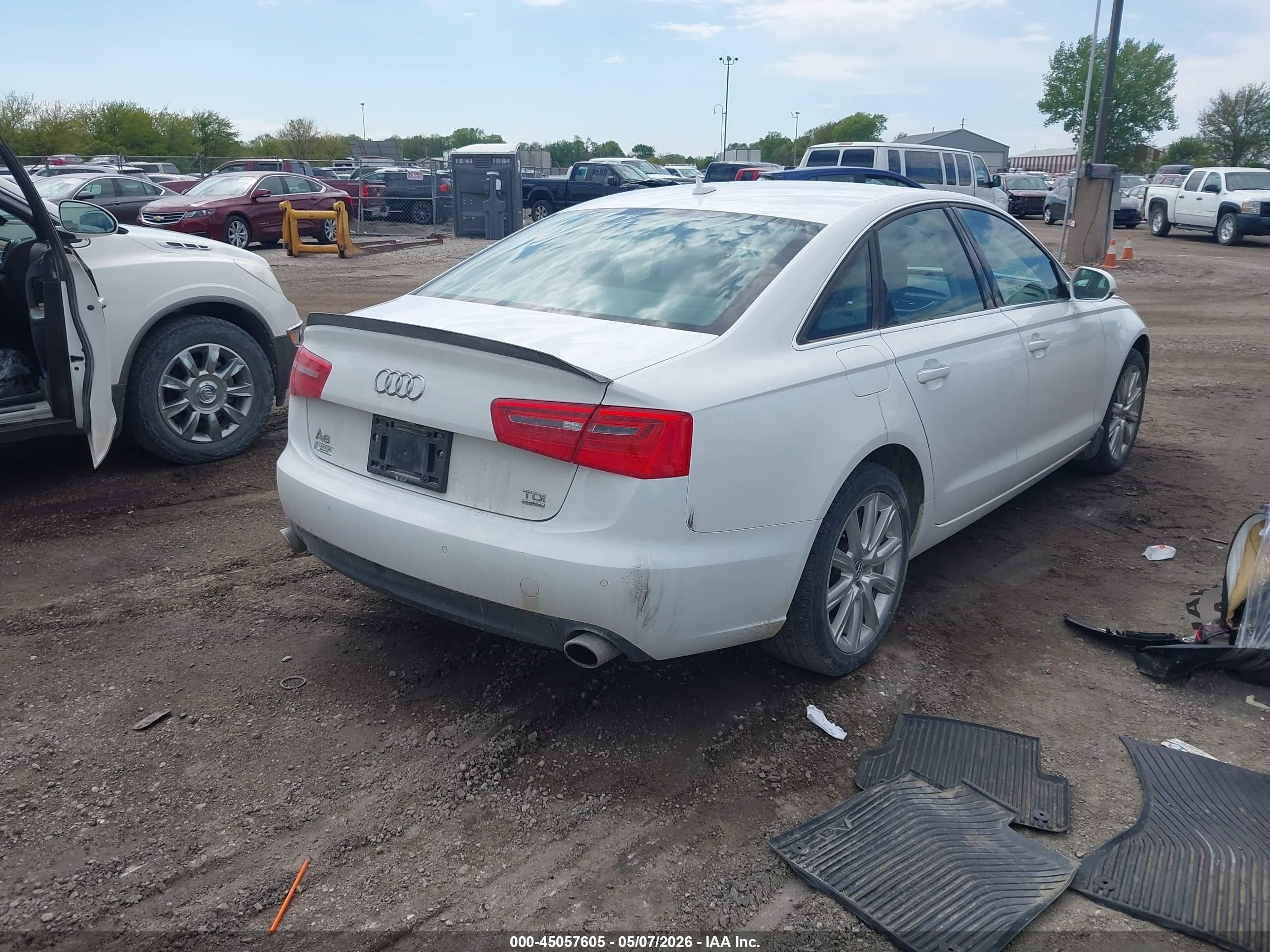 2014 Audi A6 3.0 Tdi Premium Plus White vin: WAUFMAFC0EN086844